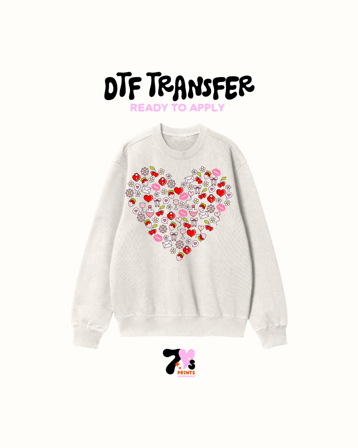 heart shaped - DTF Transfer