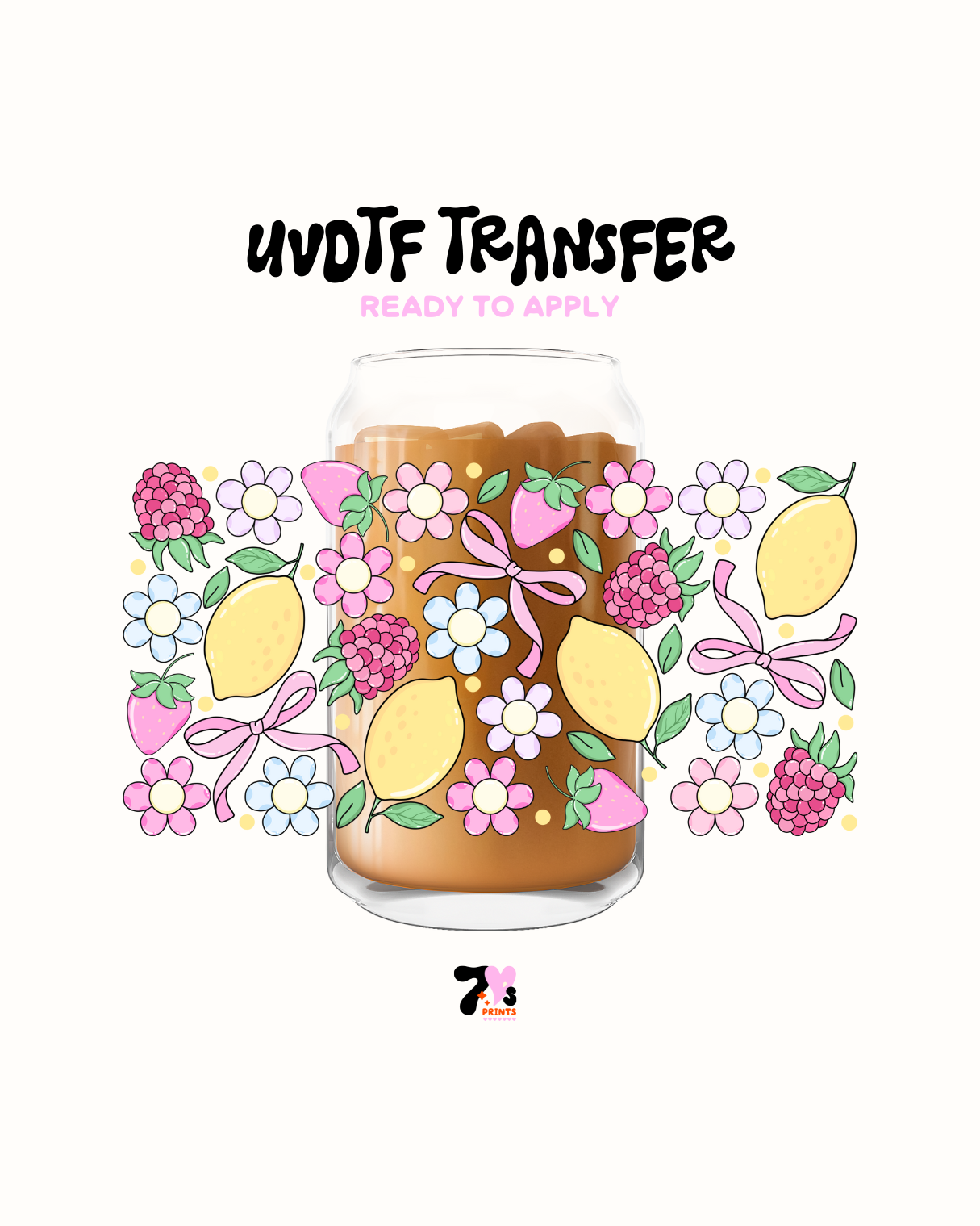 Lemons and flowers - UVDTF Wrap