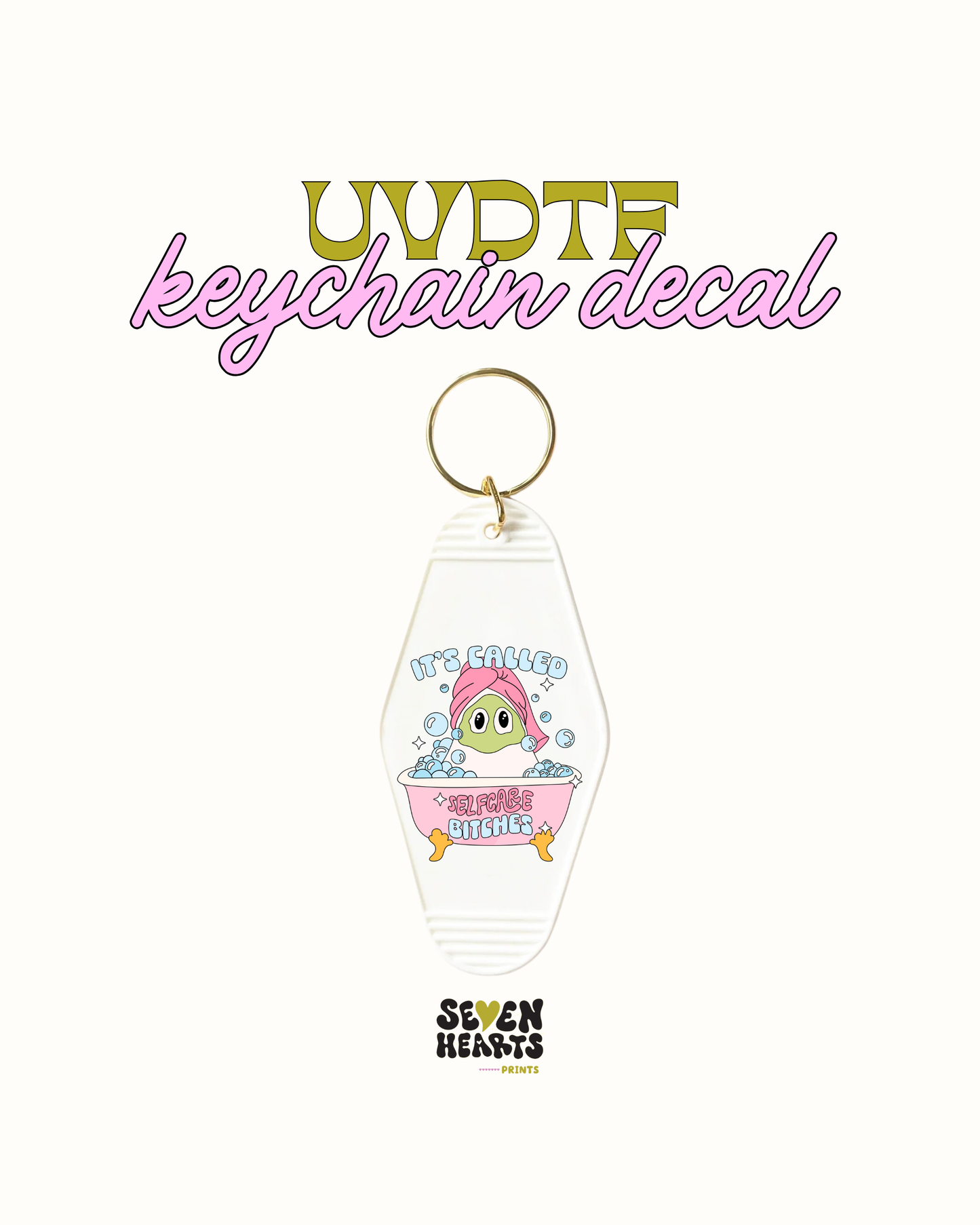 its called selfies bitches - UVDTF Keychain