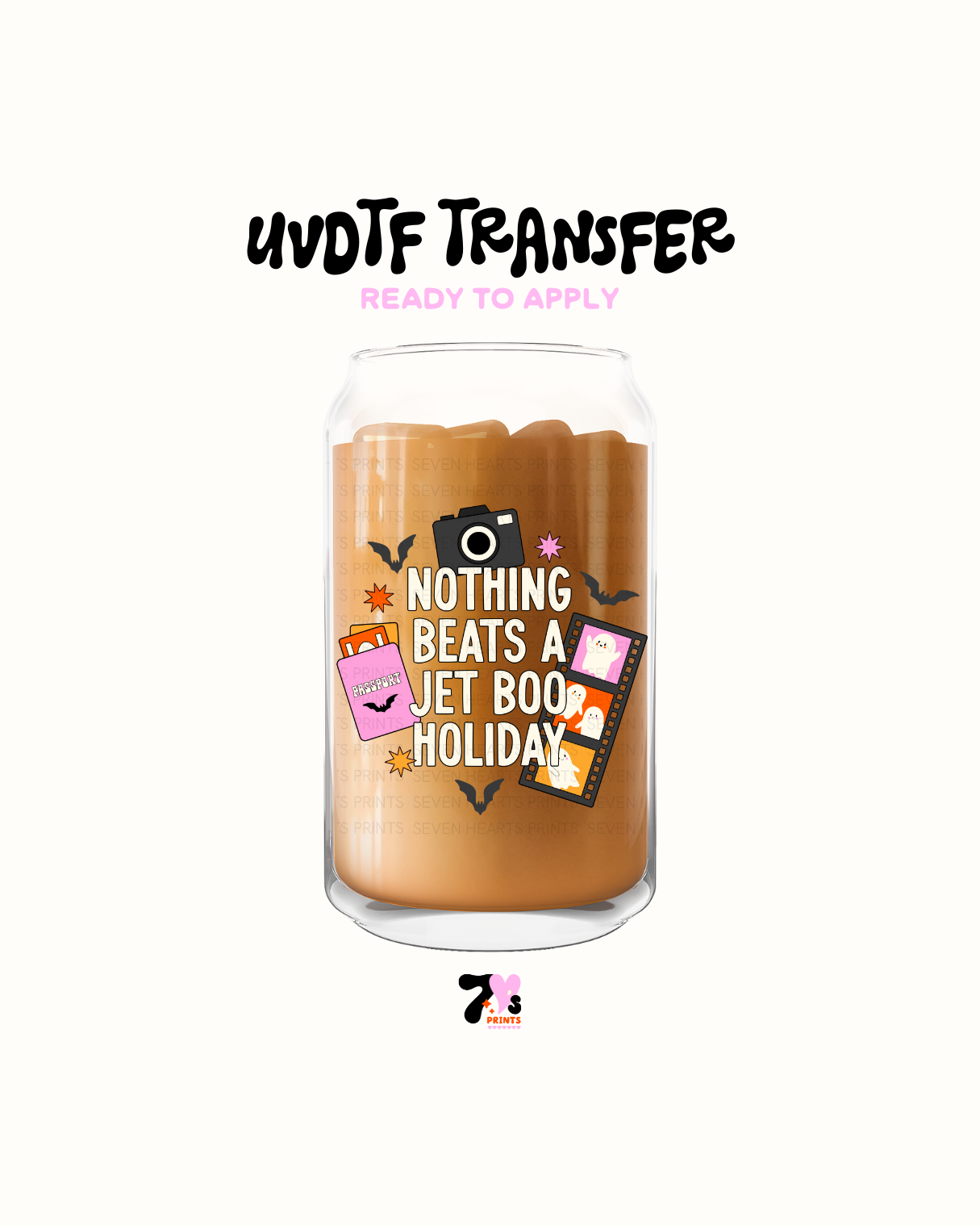 Nothing beats a jet boo holiday pink - UVDTF Decal