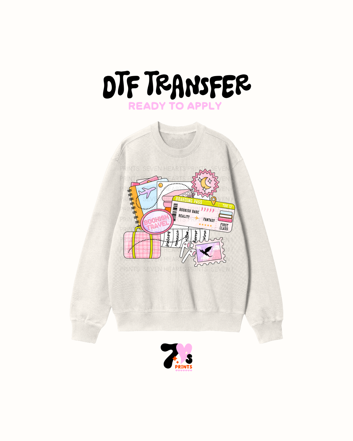 Bookish travel - DTF Transfers