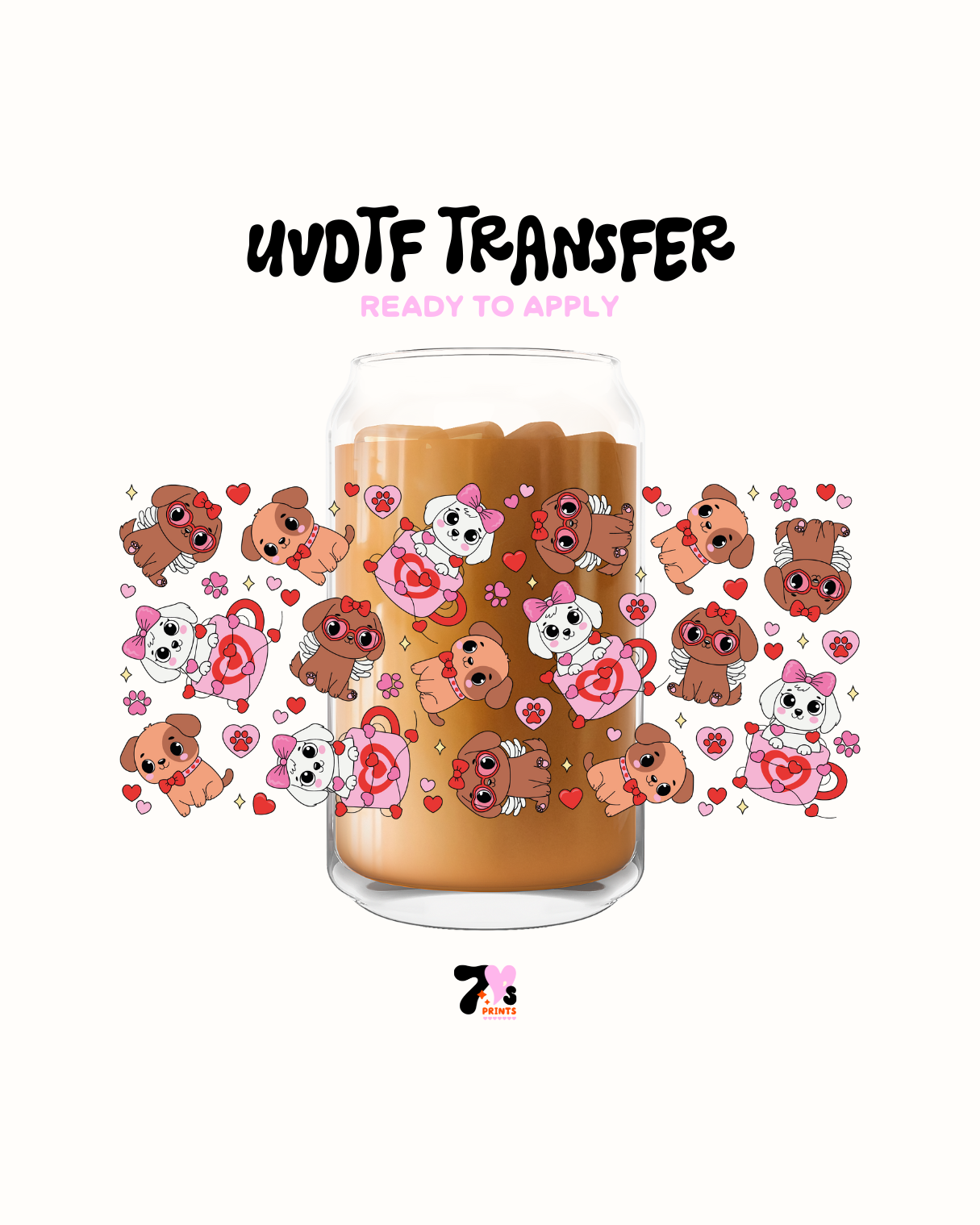 Valentinces Doggies - UVDTF Wrap