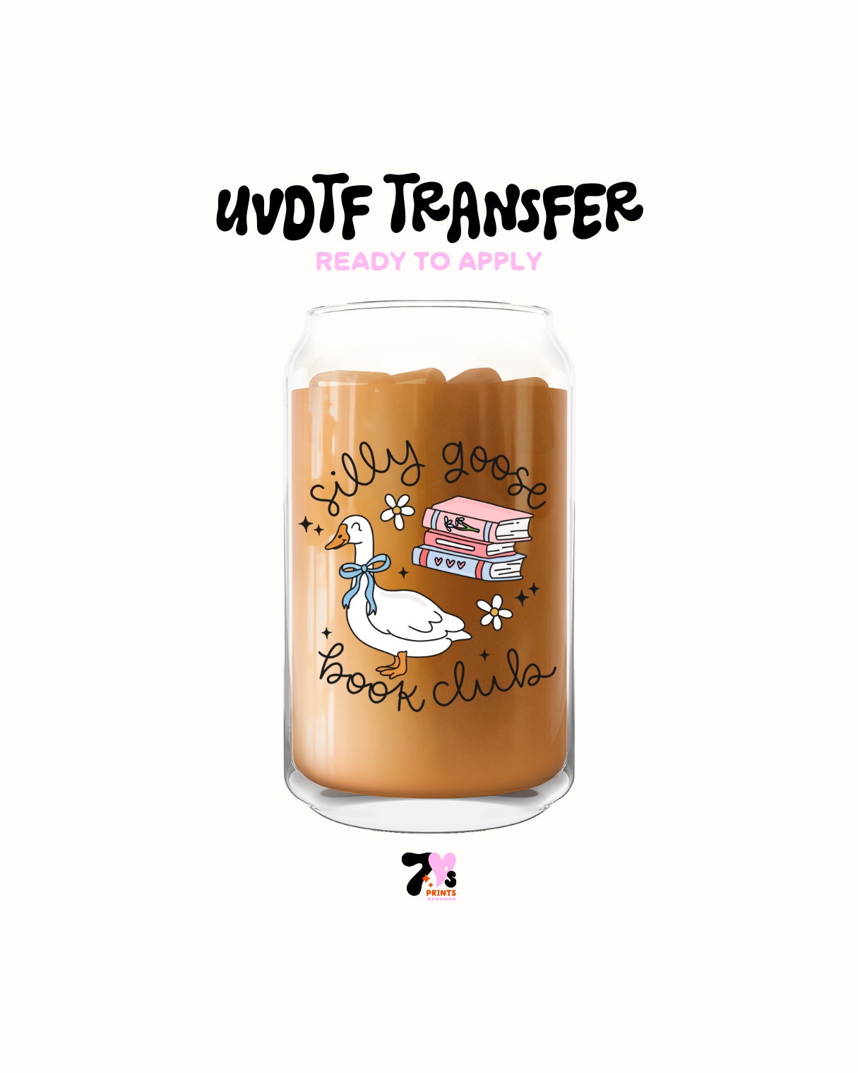 Silli goose book club - UVDTF Decal