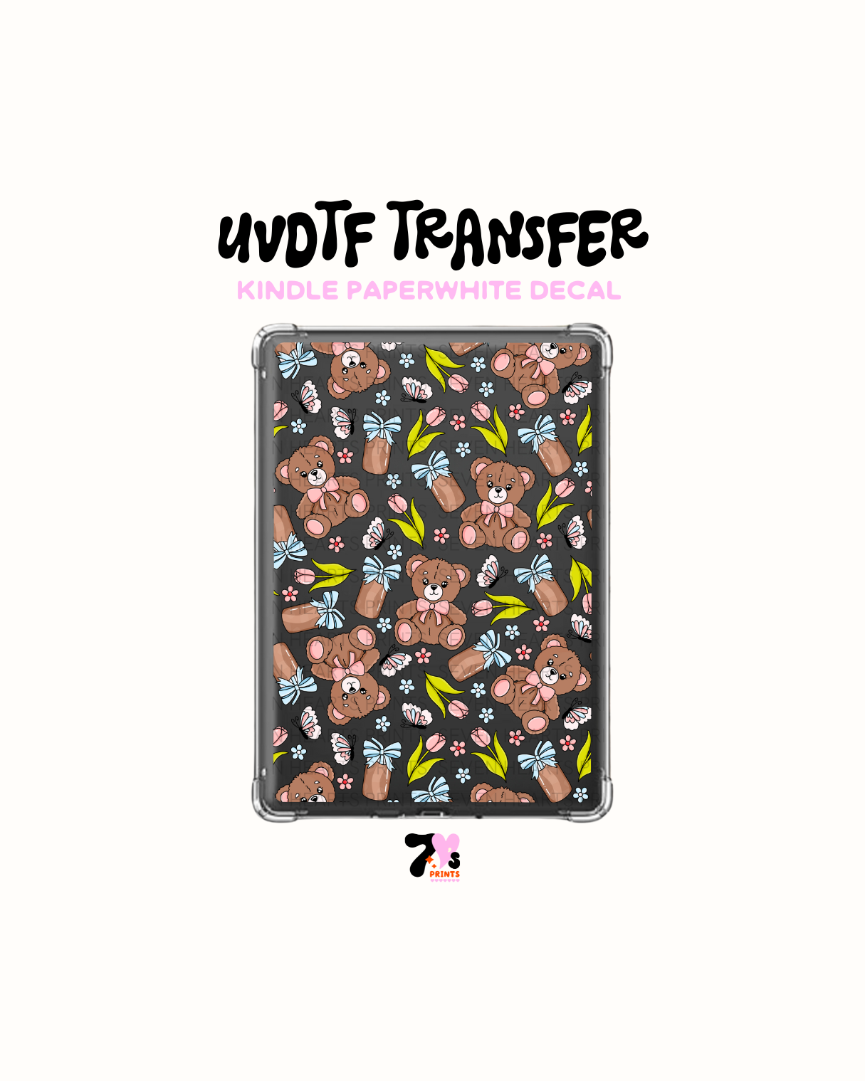 Coffee and Bears - UVDTF Kindle Decal