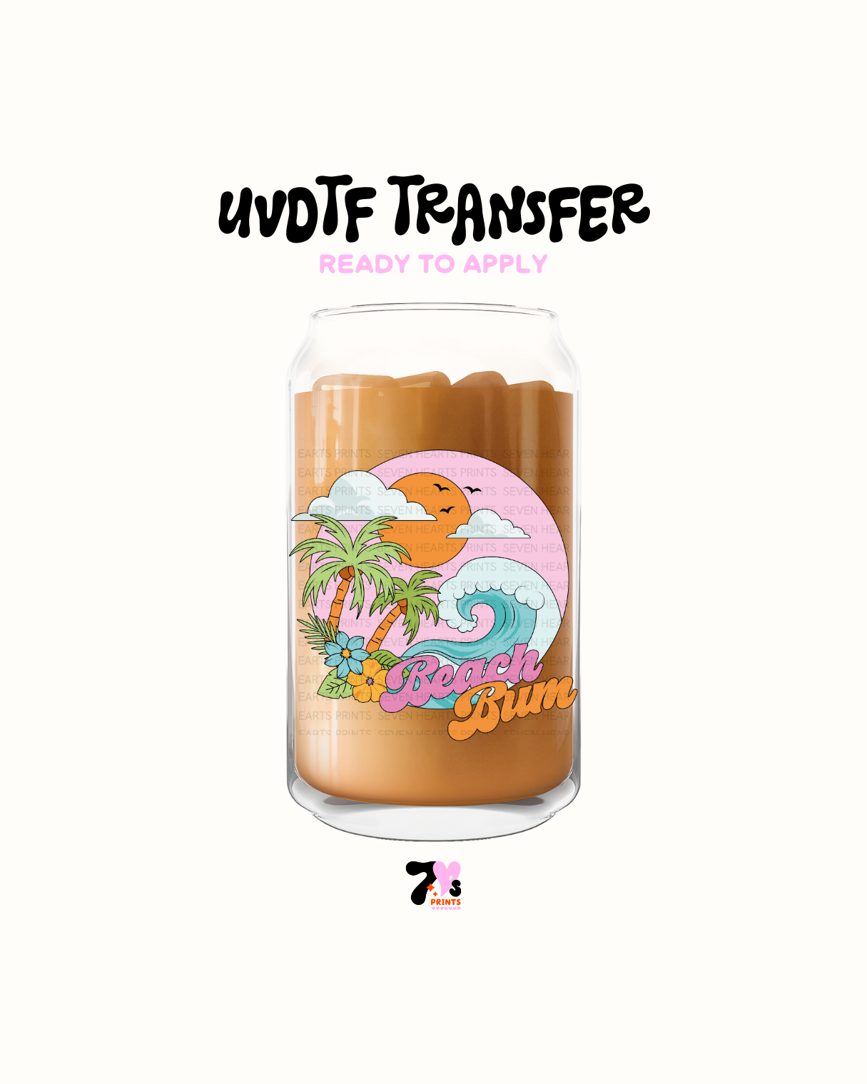 Beach bum- UVDTF Decal