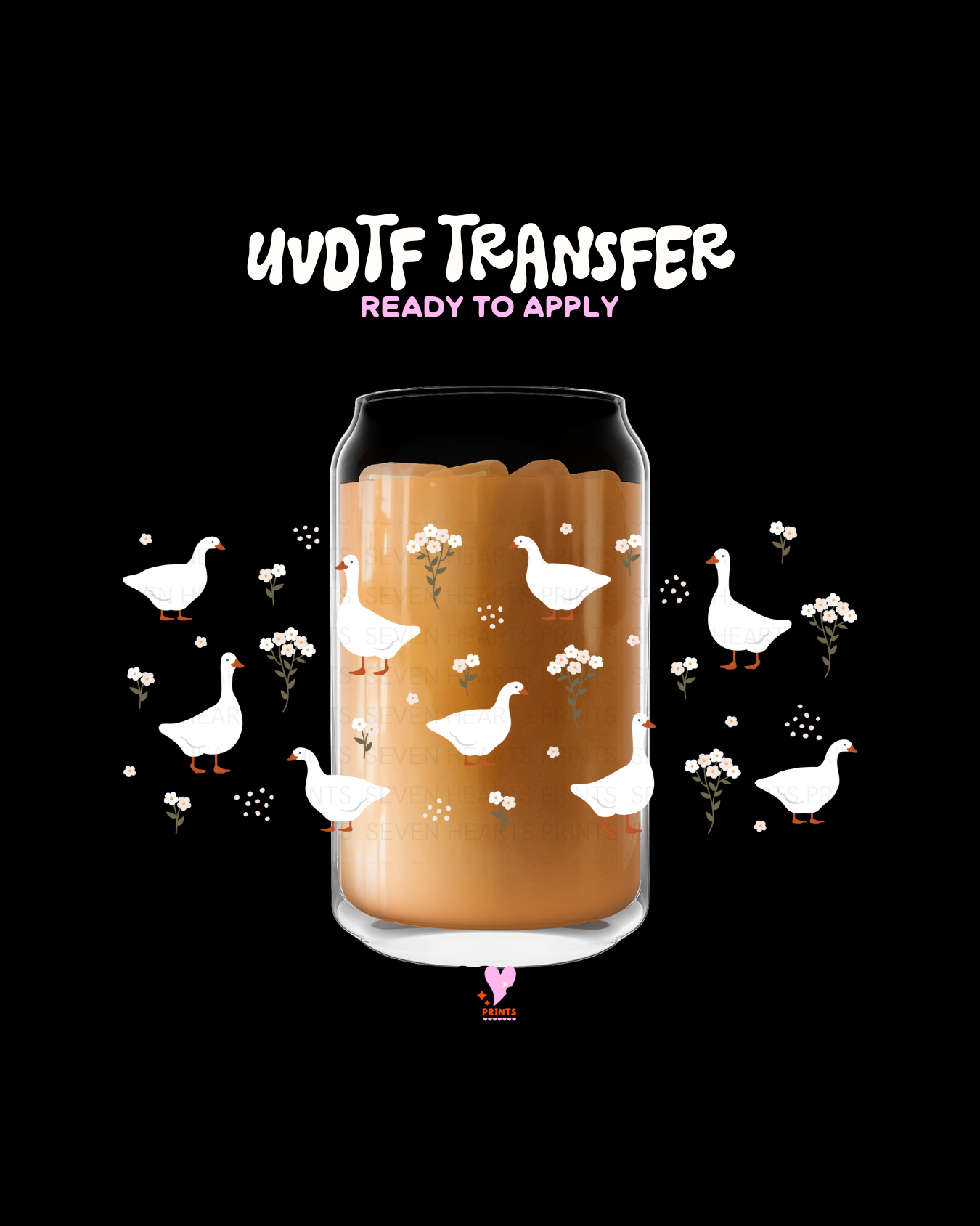 Flowes and Goose - UVDTF Wrap