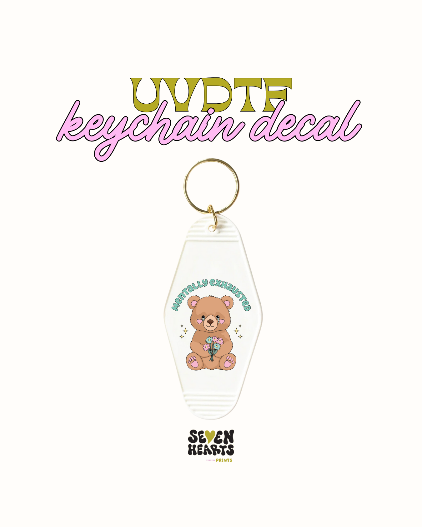 1989 - Juego de 5 calcomanías para llaveros