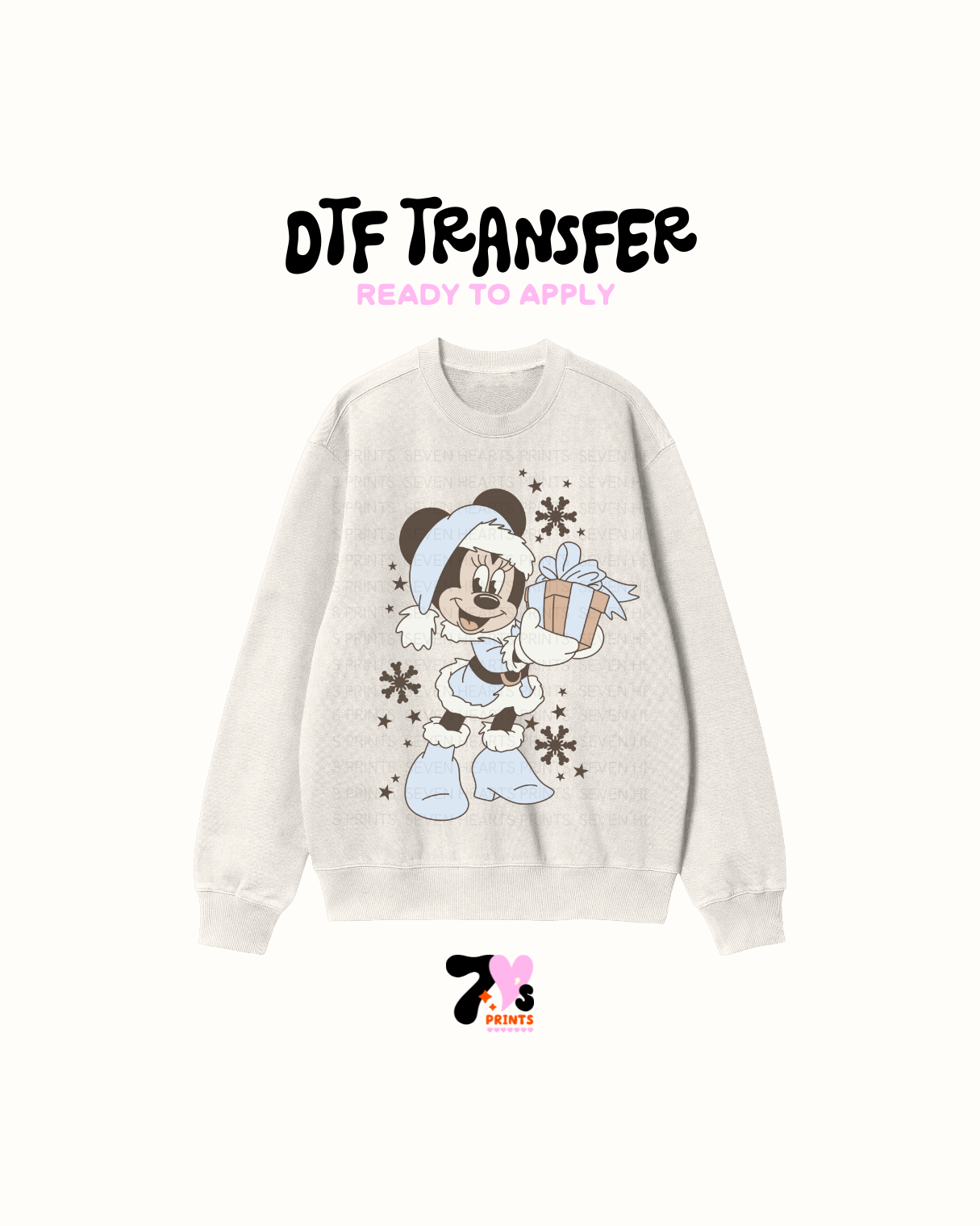 Baby blue mouse gift - DTF Transfers