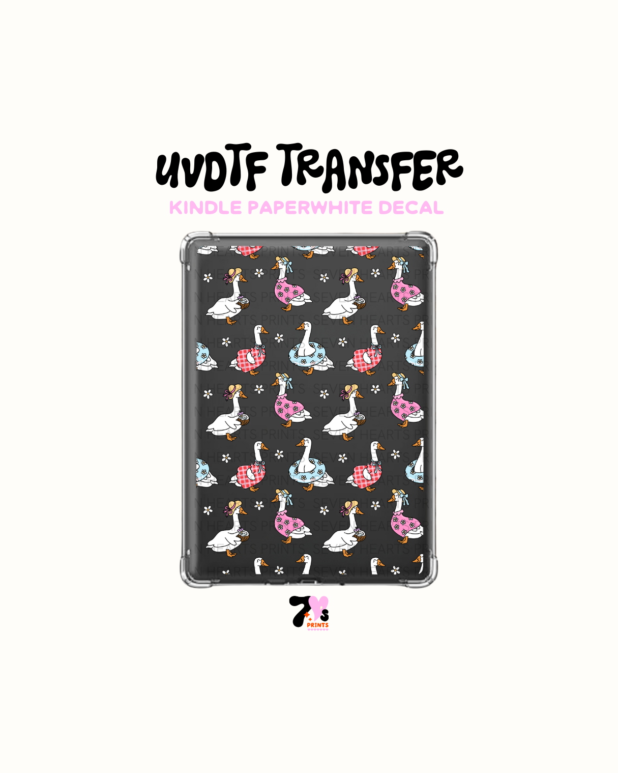 Summer Goose - UVDTF Kindle Decal