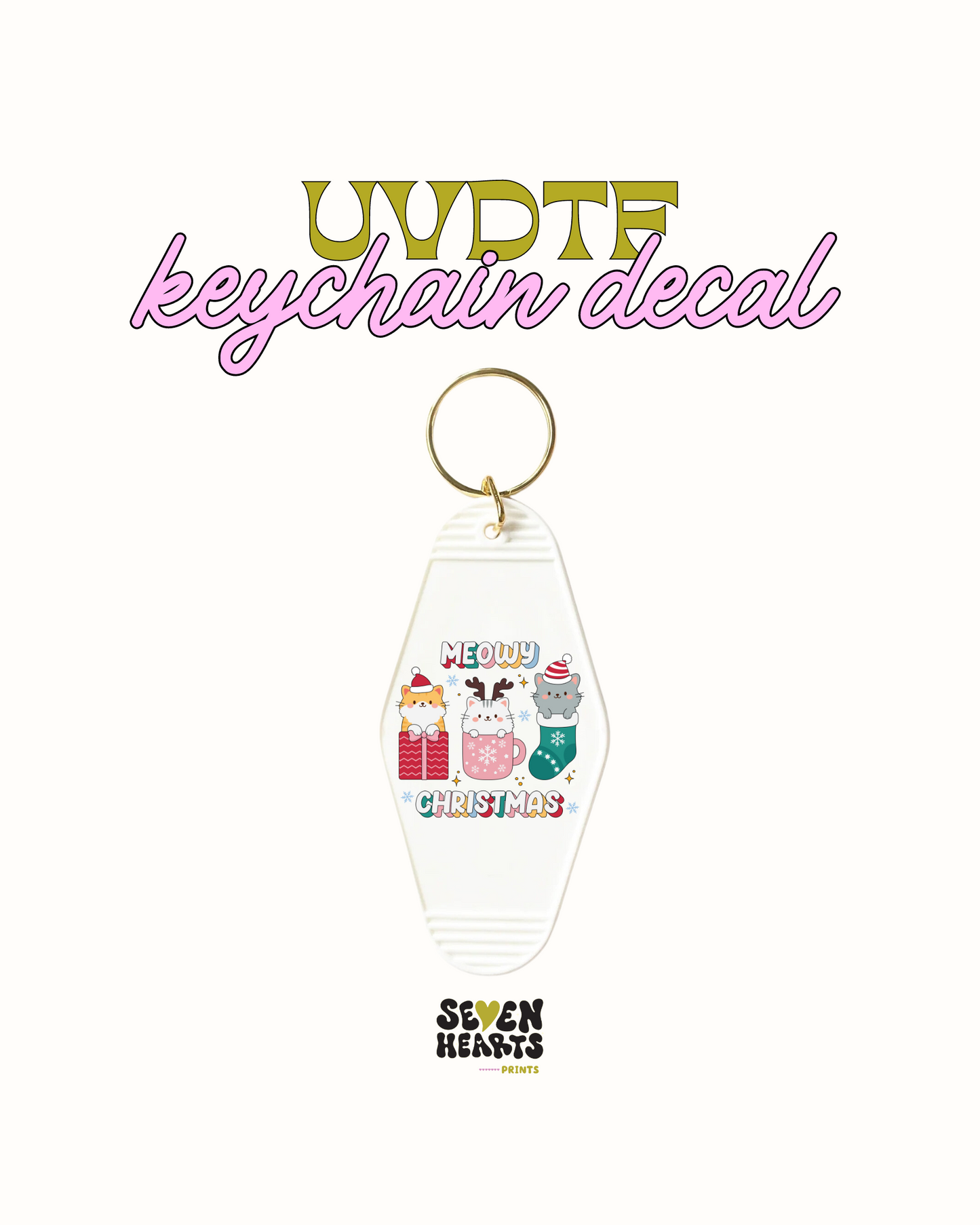 Meowy Christmas - Set of 5 UVDTF