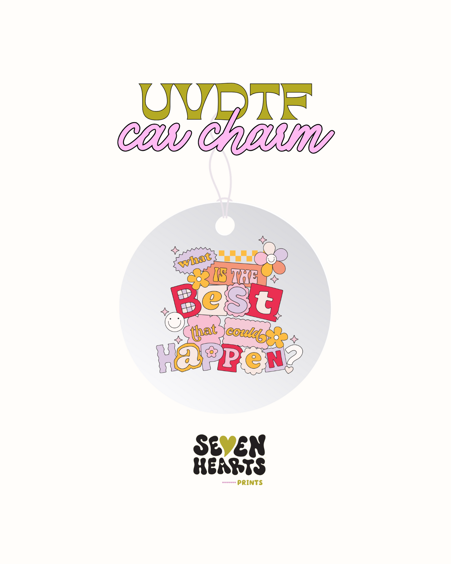 Mamá de béisbol - Calcomanía con dije de coche