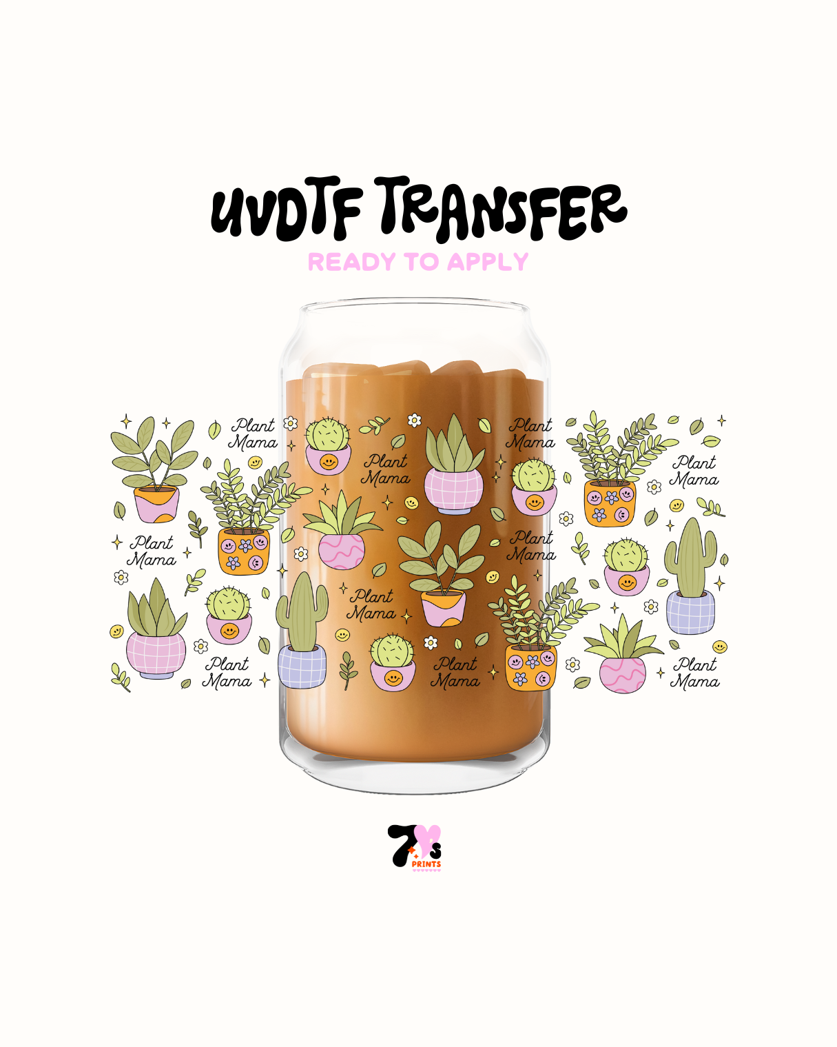 Many Cute Plants - UVDTF Wrap