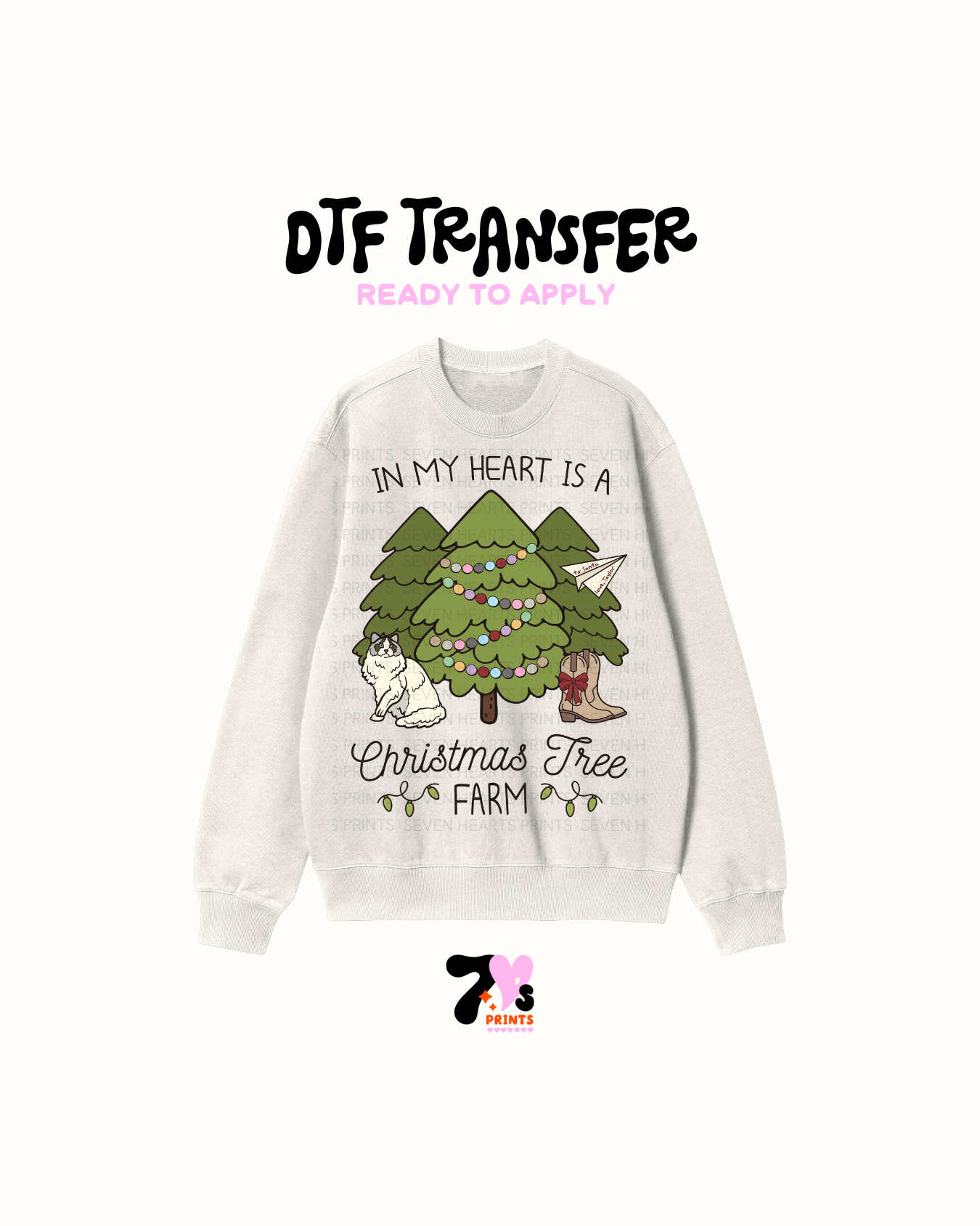In my heart is a xmas tree - DTF Transfers