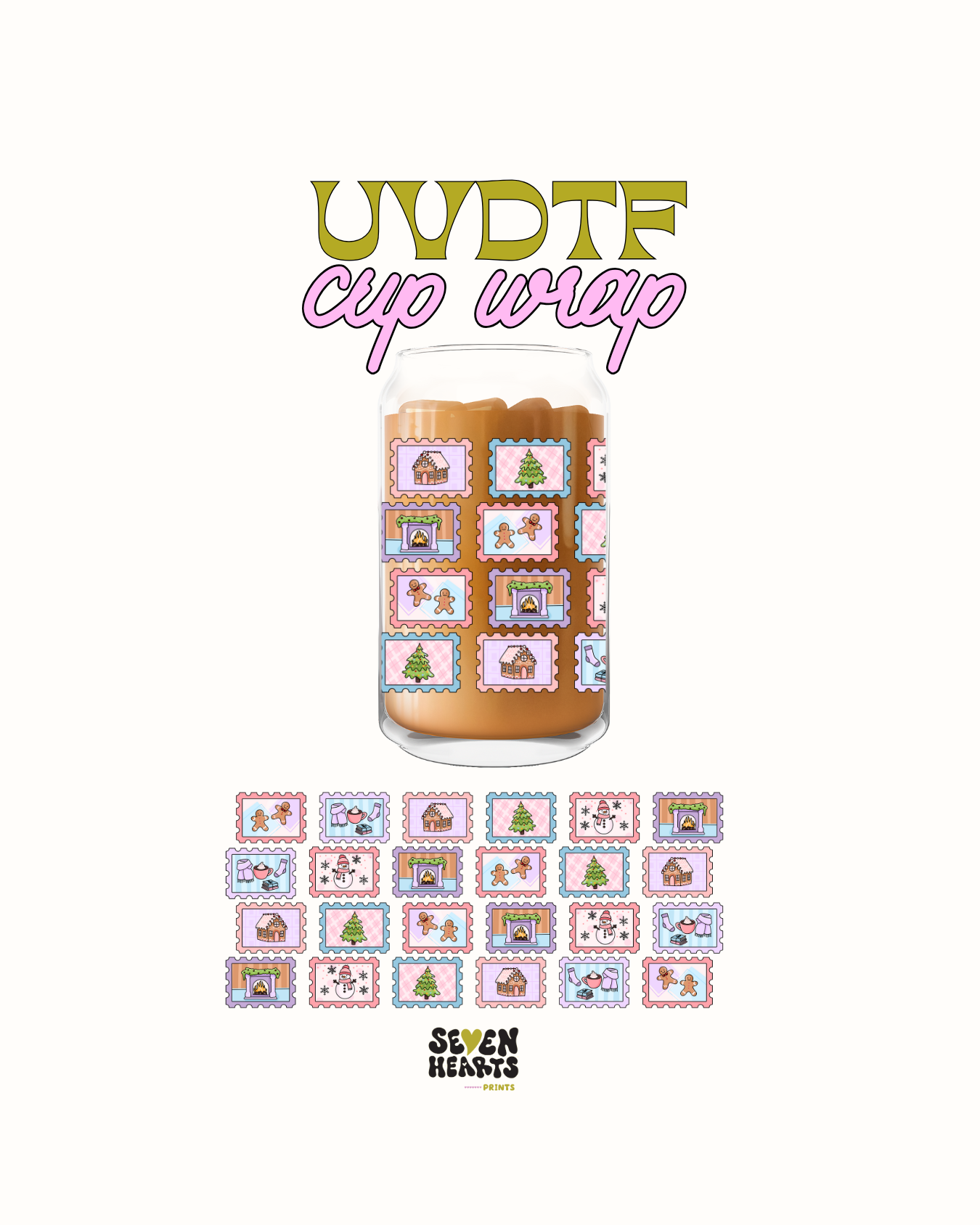 Xmas stamps- UVDTF Wrap