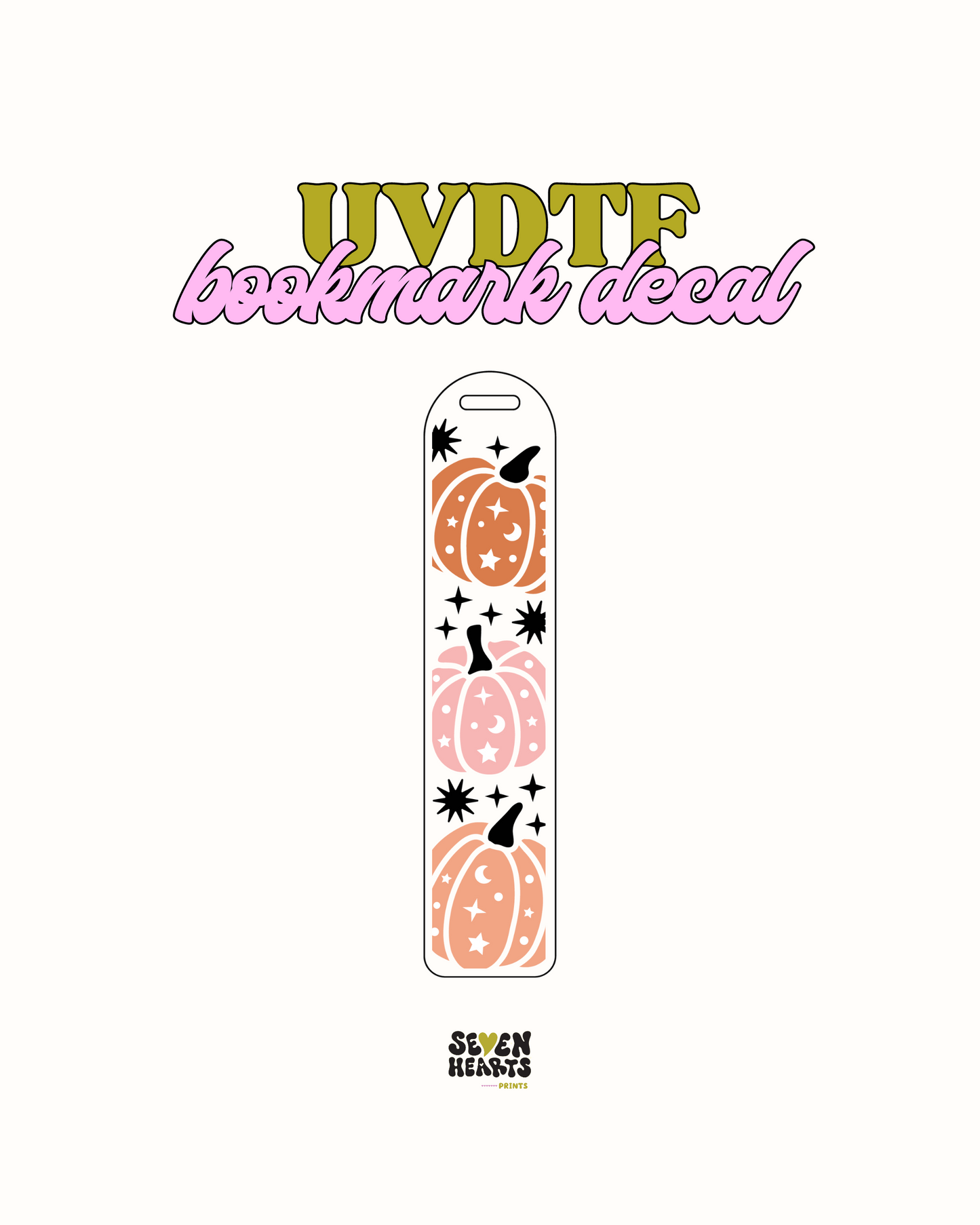 Pumpkins - UVDTF Bookmark Decal
