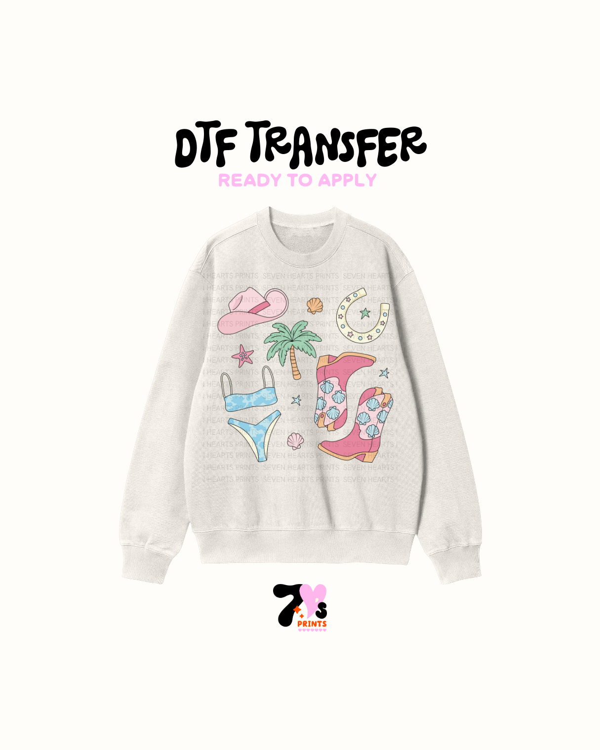Western beach vibes- DTF Transfers