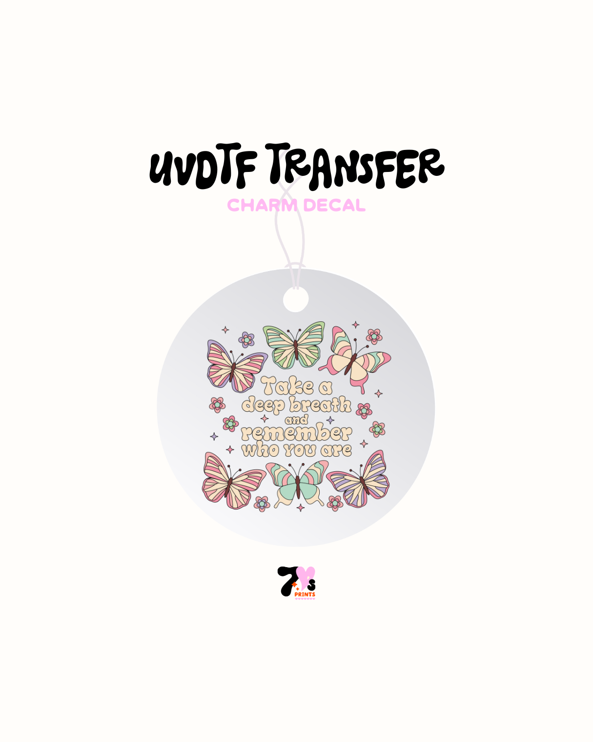 Take a deep breath - Car Charm Decal UVDTF