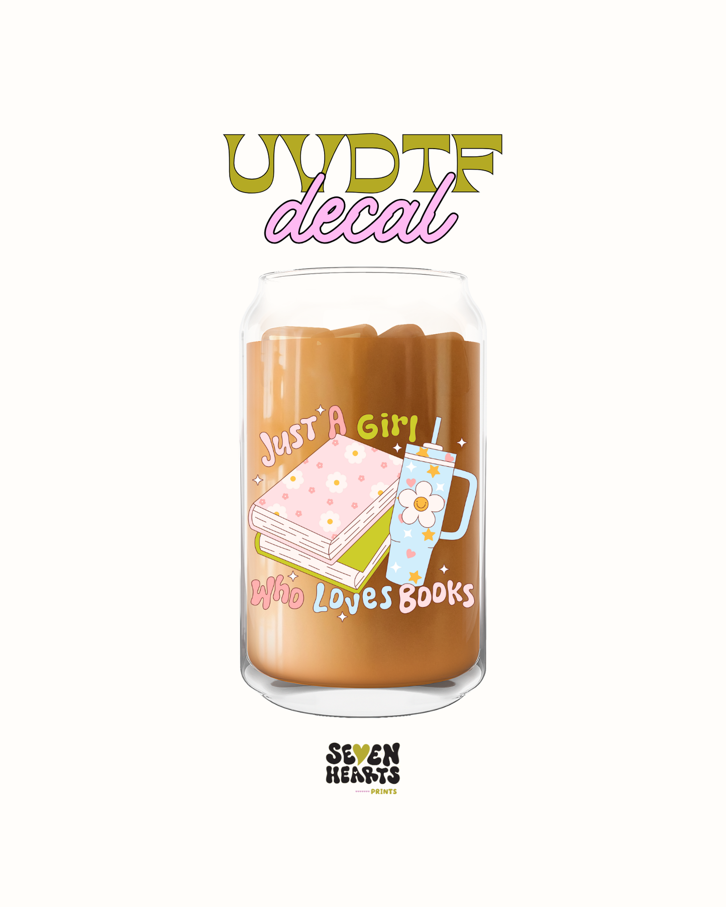 Just a girl that likes books - UVDTF Decal