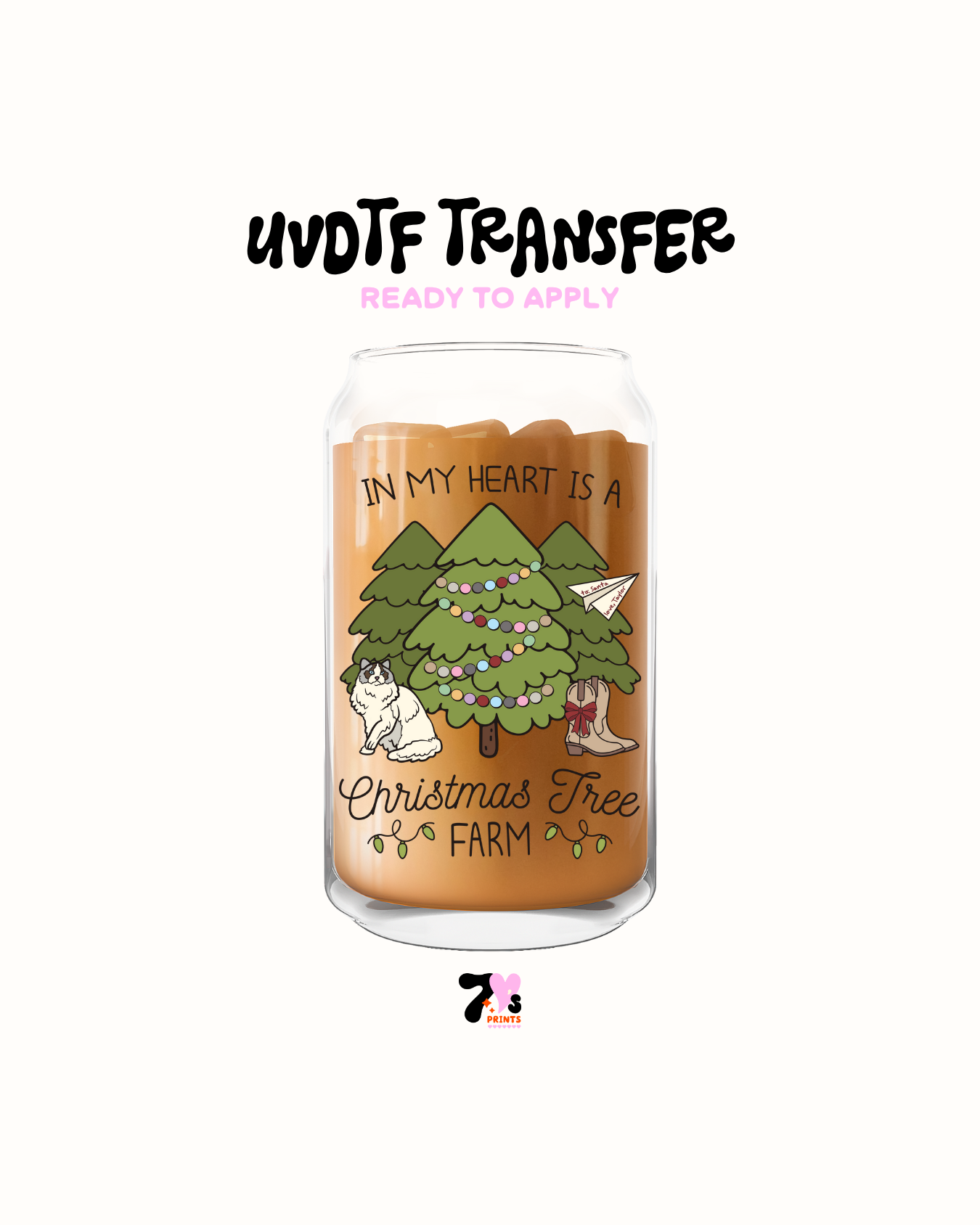Xmas tree farm - UVDTF Decal