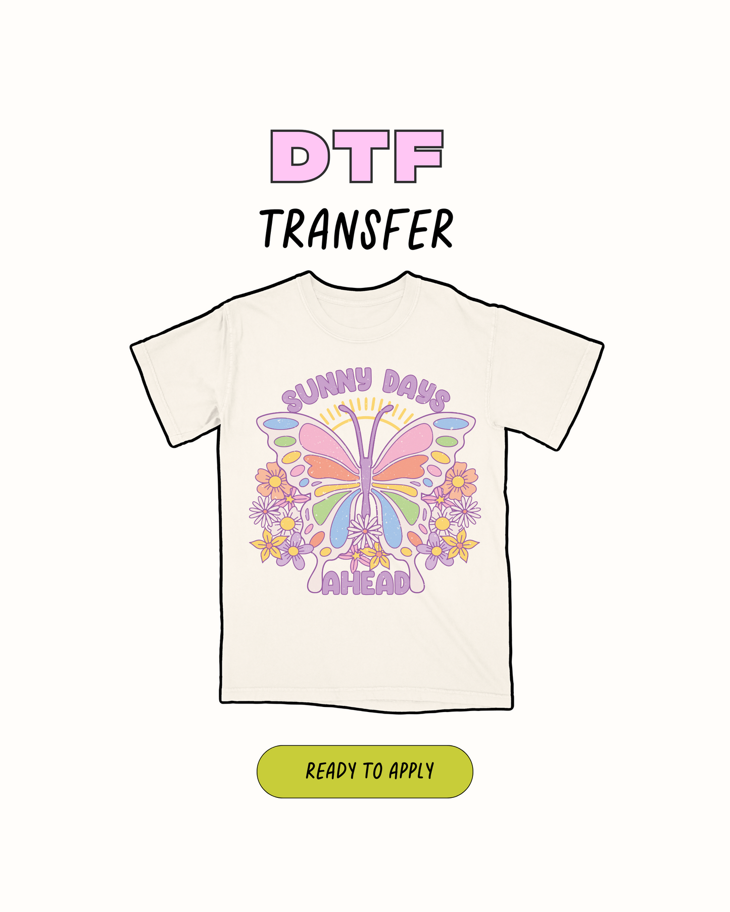 Días soleados - Transferencia DTF