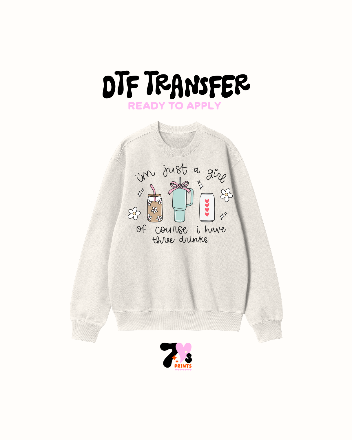 three drinks - DTF Transfer