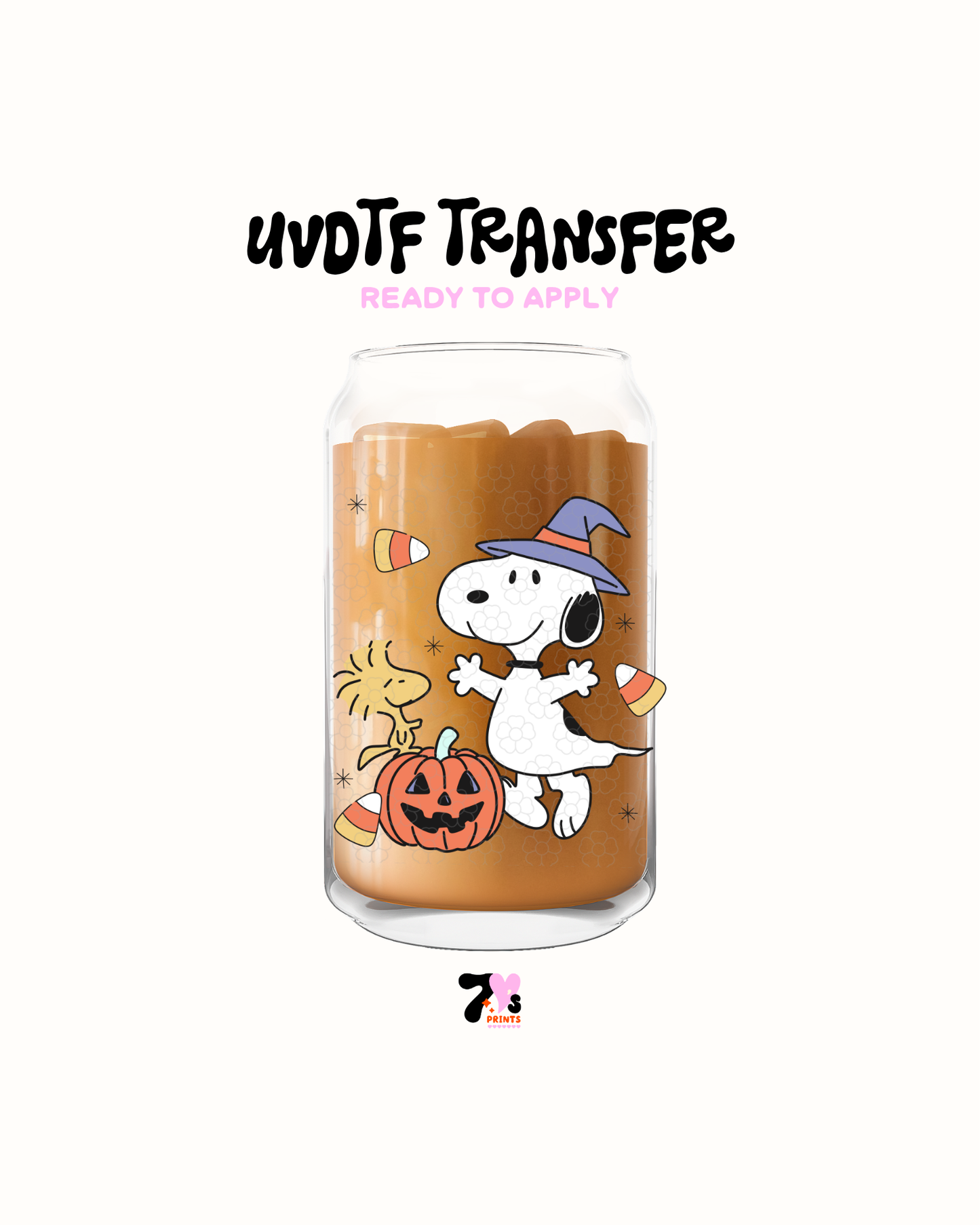 Halloween snoopy - UVDTF Decal