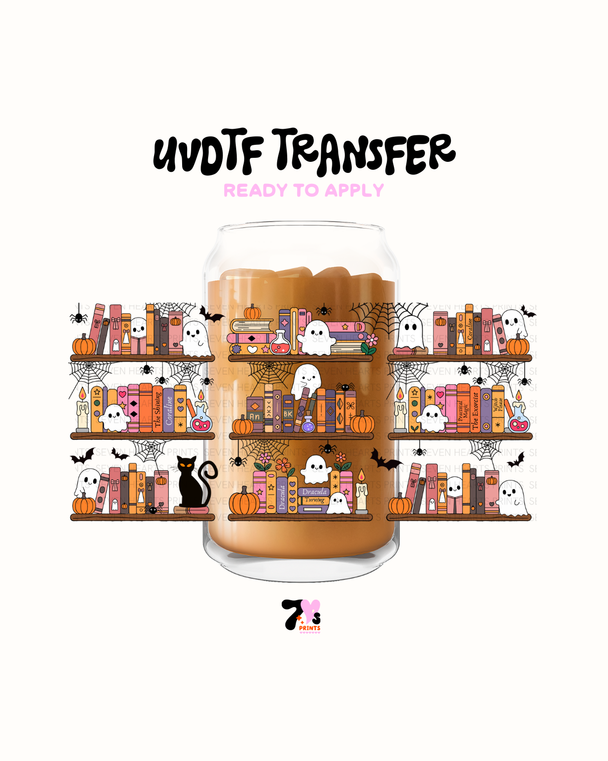 Halloween book shelf - UVDTF Wraps