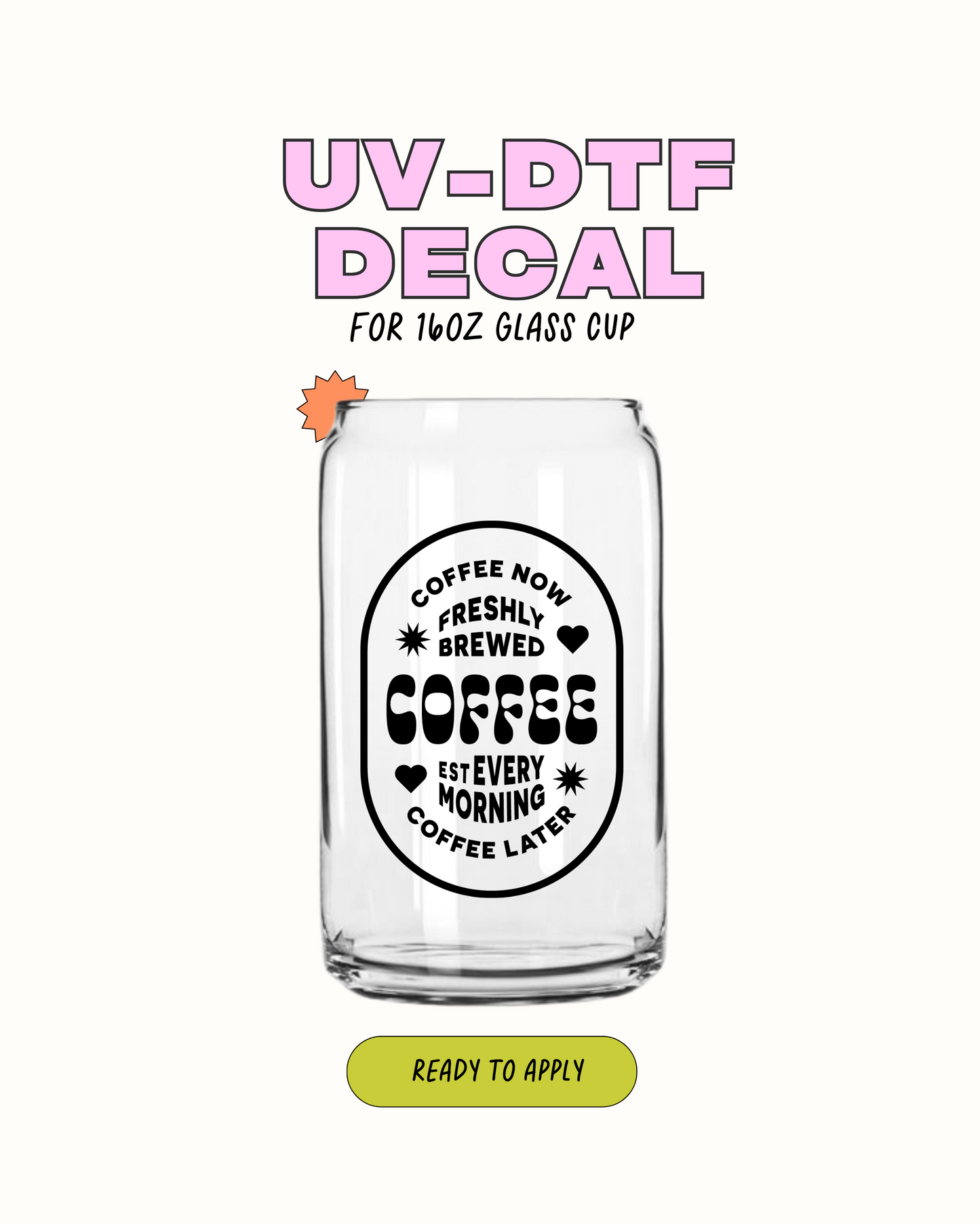 Café ahora, café después - UVDTF