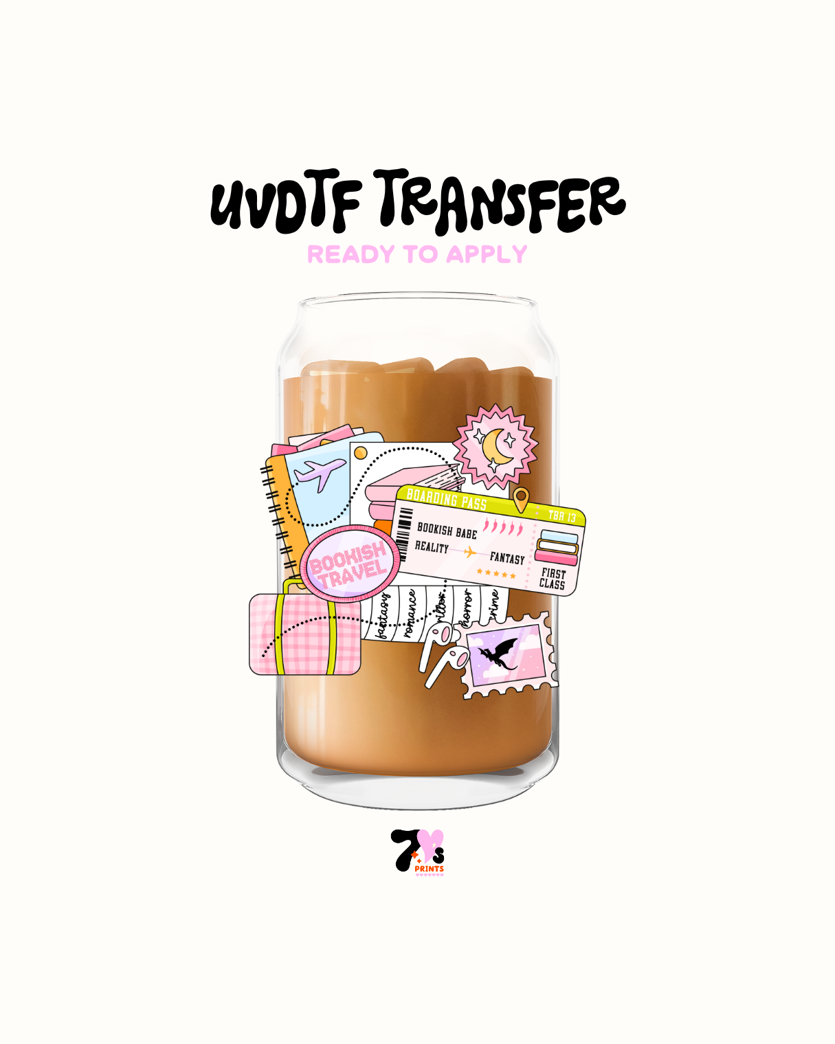 Bookish travel - UVDTF Decal