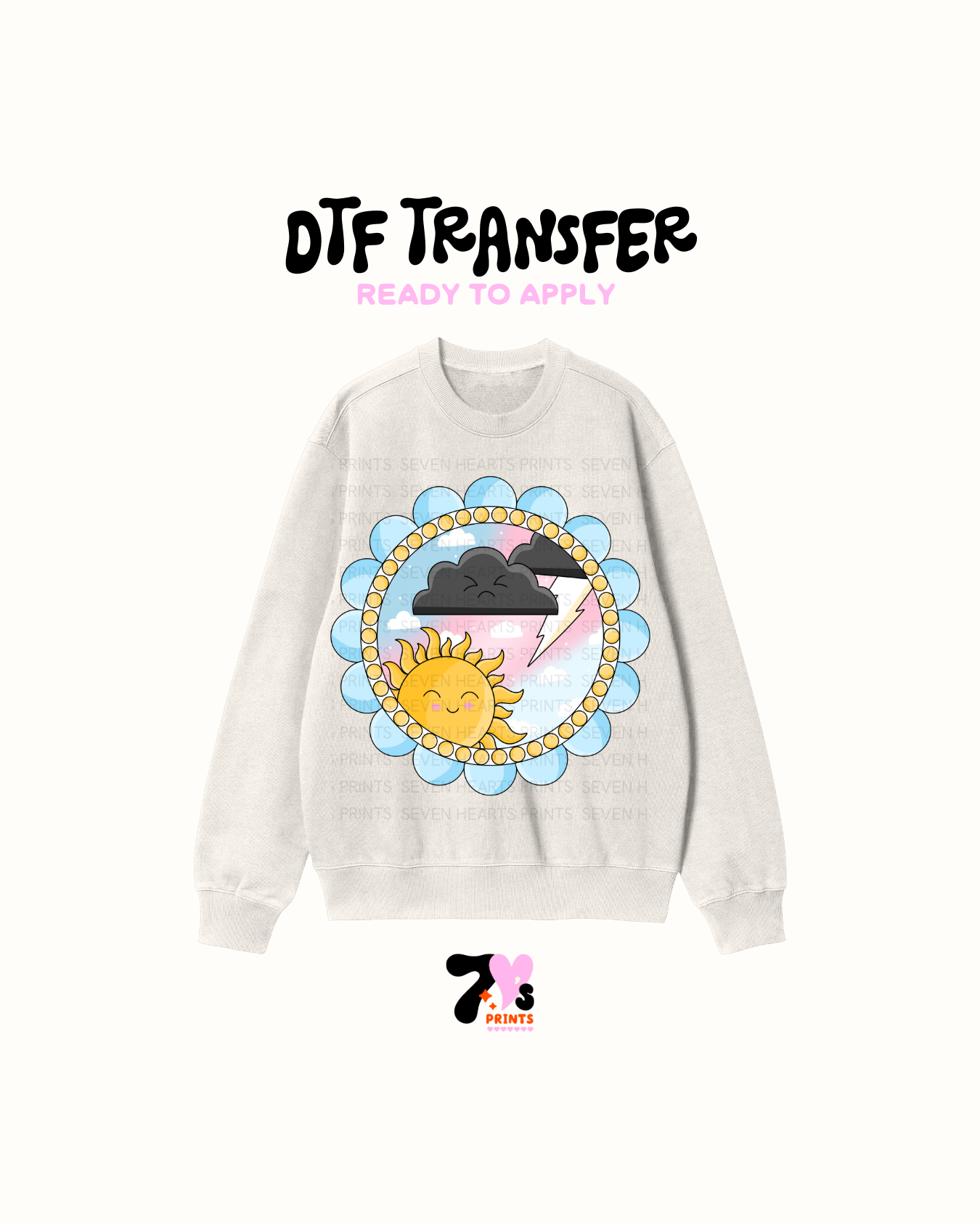 Sunny blue mirror - DTF Transfers