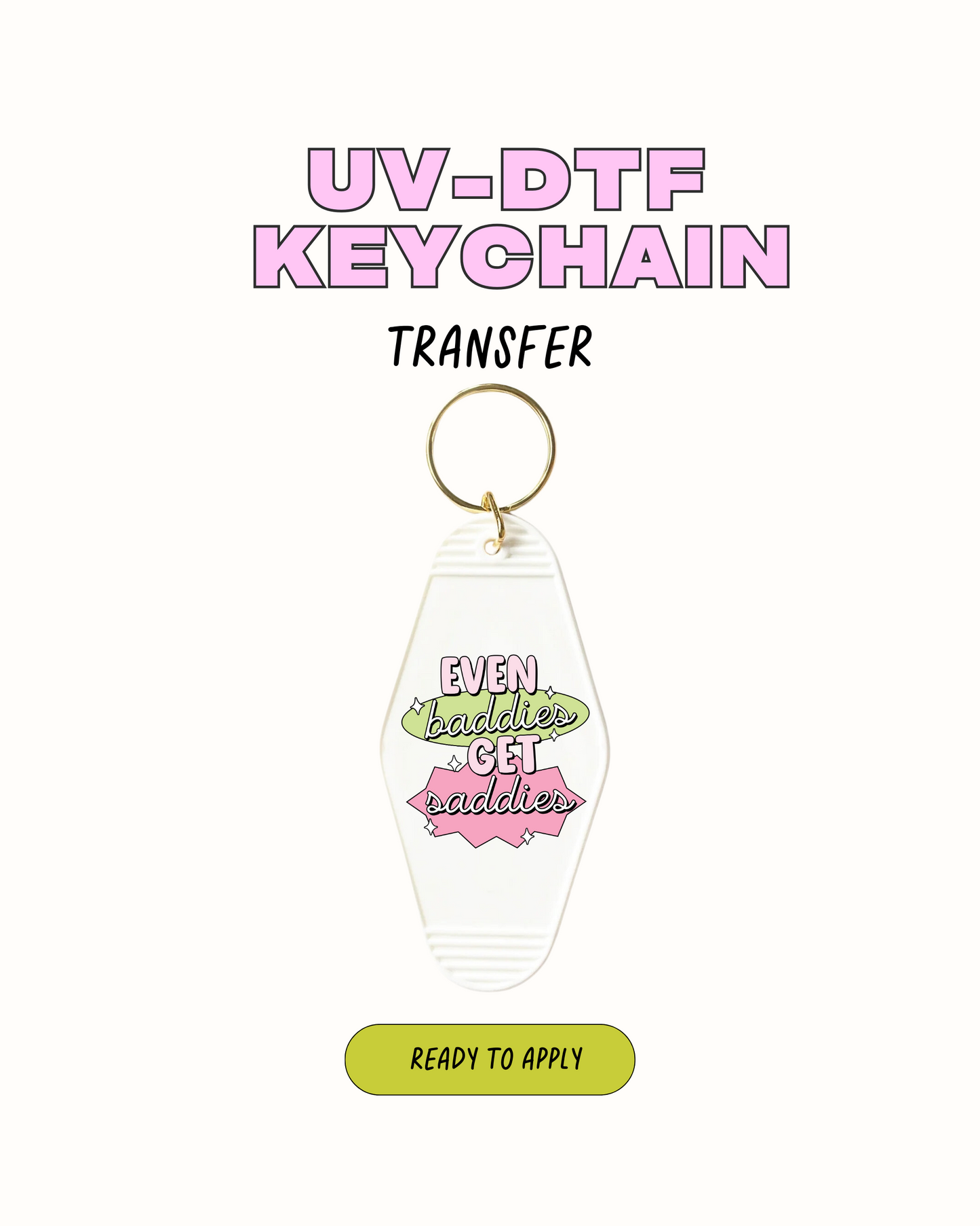 Incluso los malos se vuelven tristes - Juego de calcomanías de llavero de 5