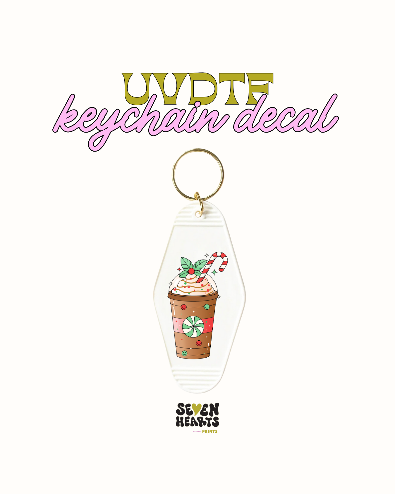 Peppermint mocha drink - Set of 5 UVDTF