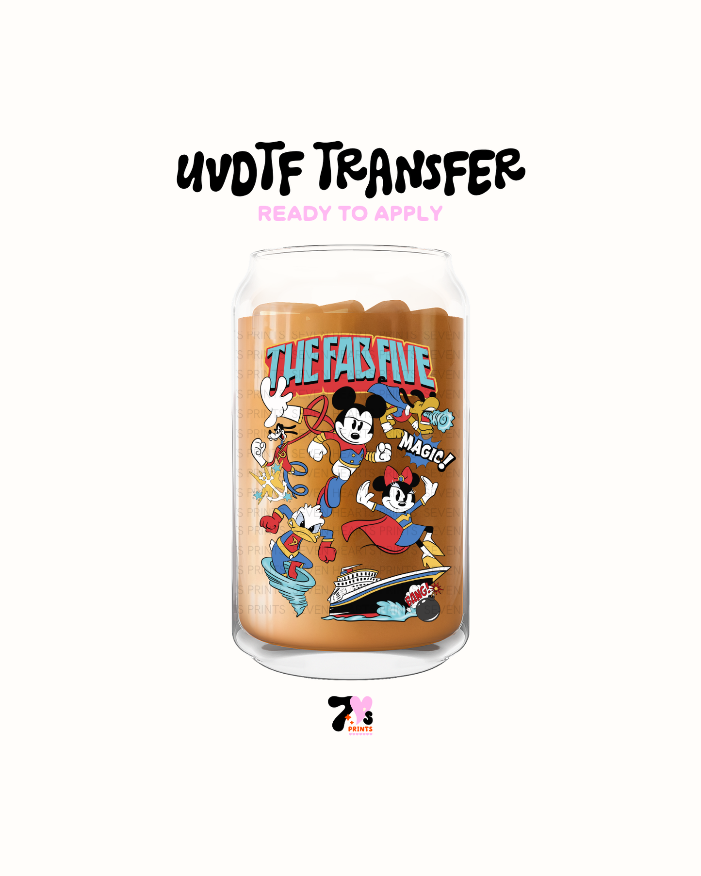 The faborite five - UVDTF Decal