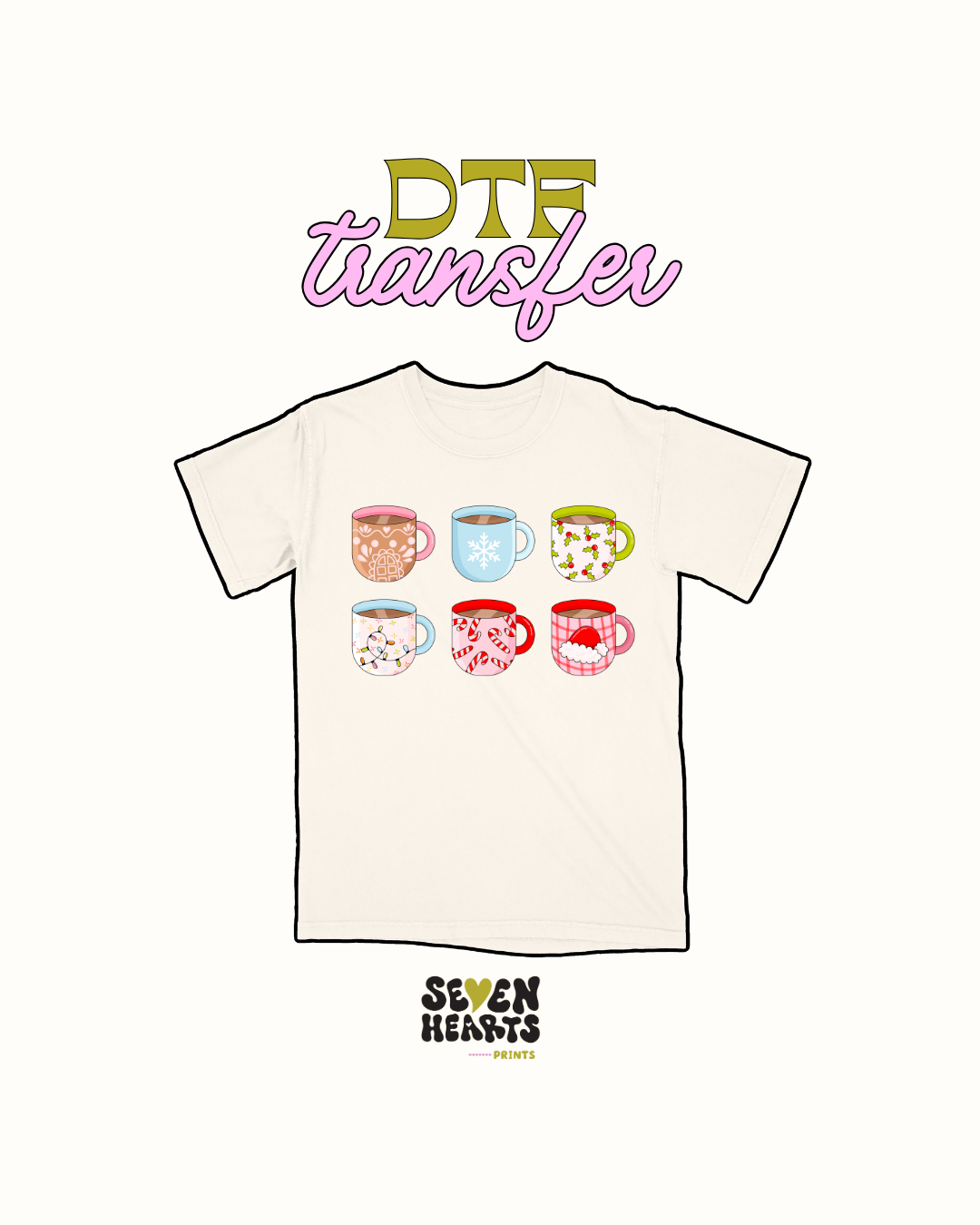 Christmas mugs - DTF Transfer
