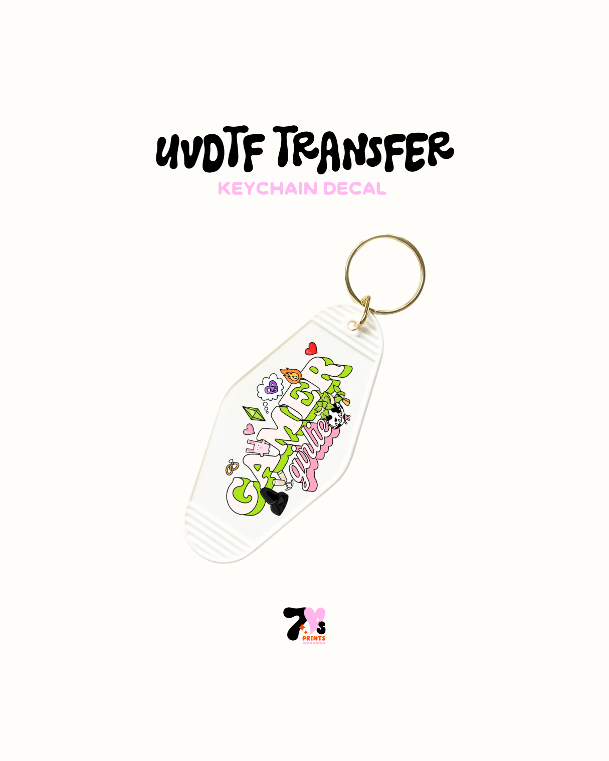 Gamer girlie - UVDTF Keychain