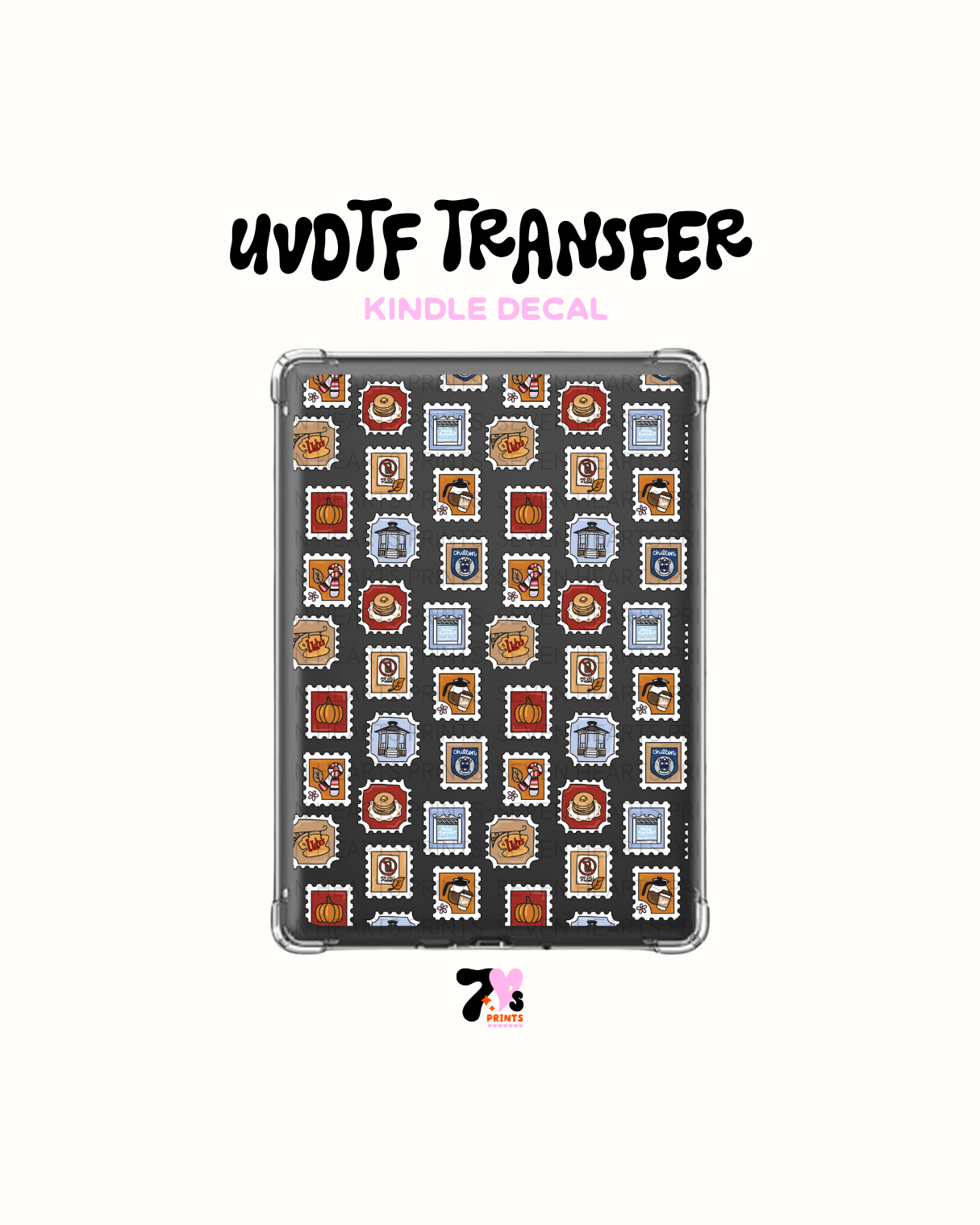Fall stamps - UVDTF Kindle Decal