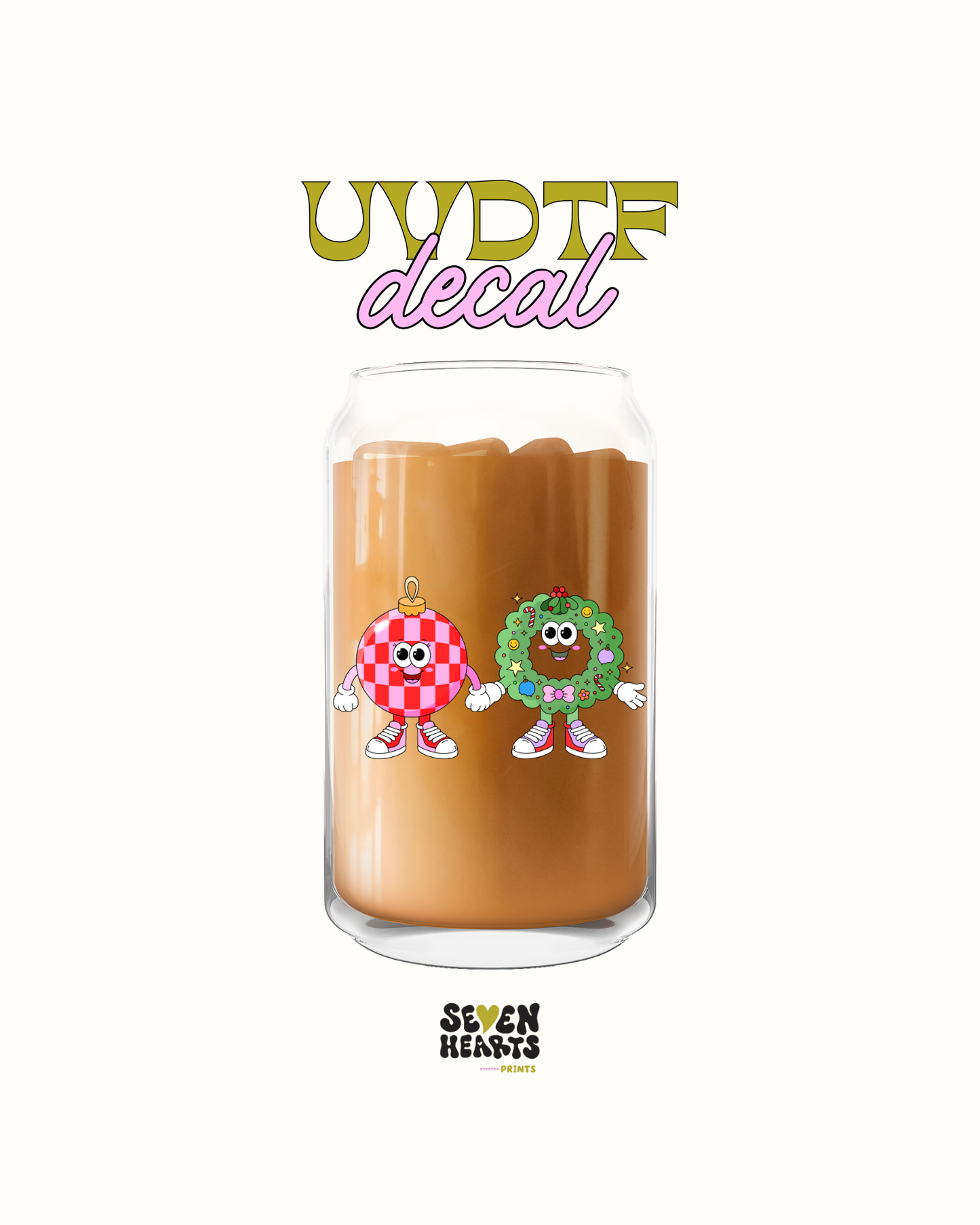 Retro christmas crew - UVDTF Decal
