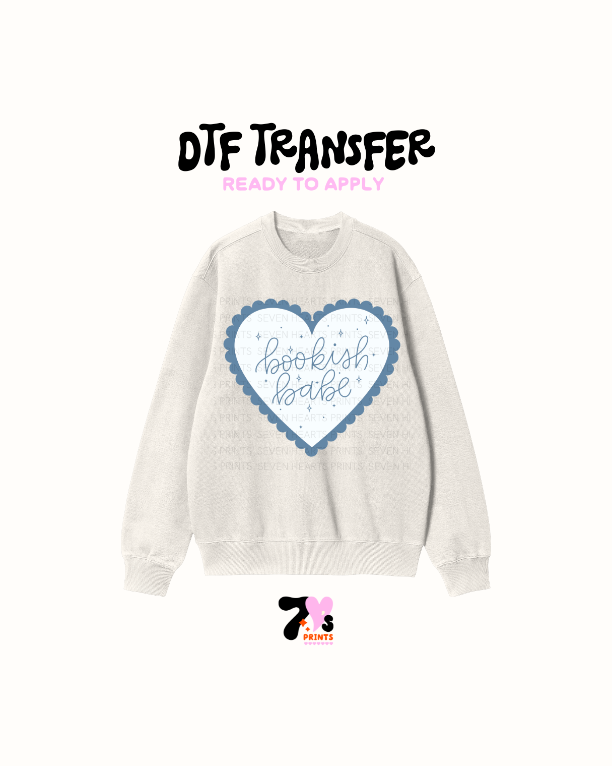 Bookish Babe Blue - DTF Transfers