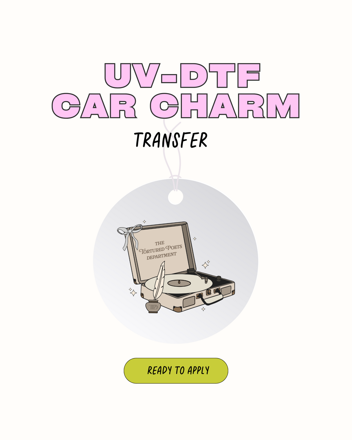 TTPD - Car Charm Decal