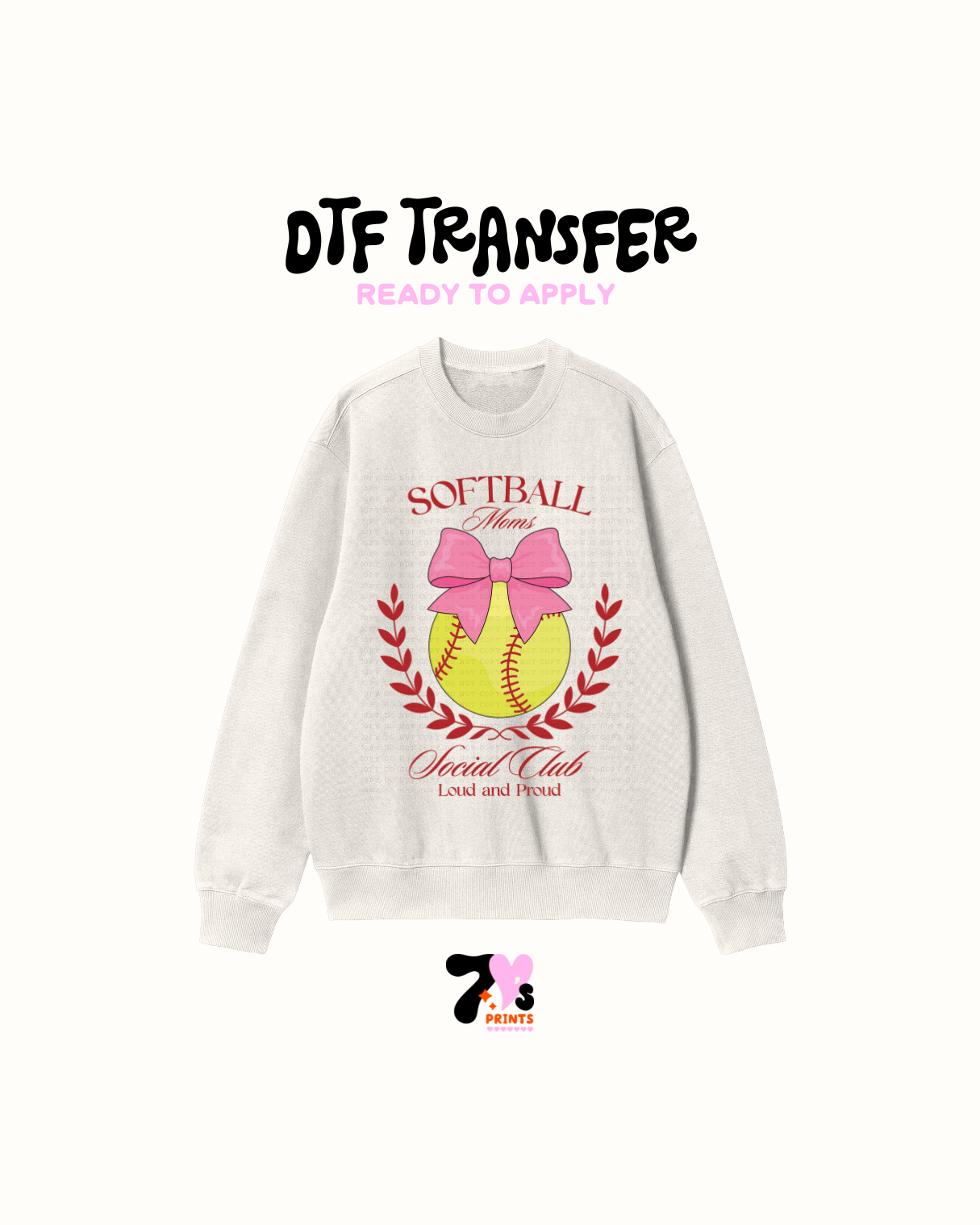 Softball Mom Social Club - DTF Transfer