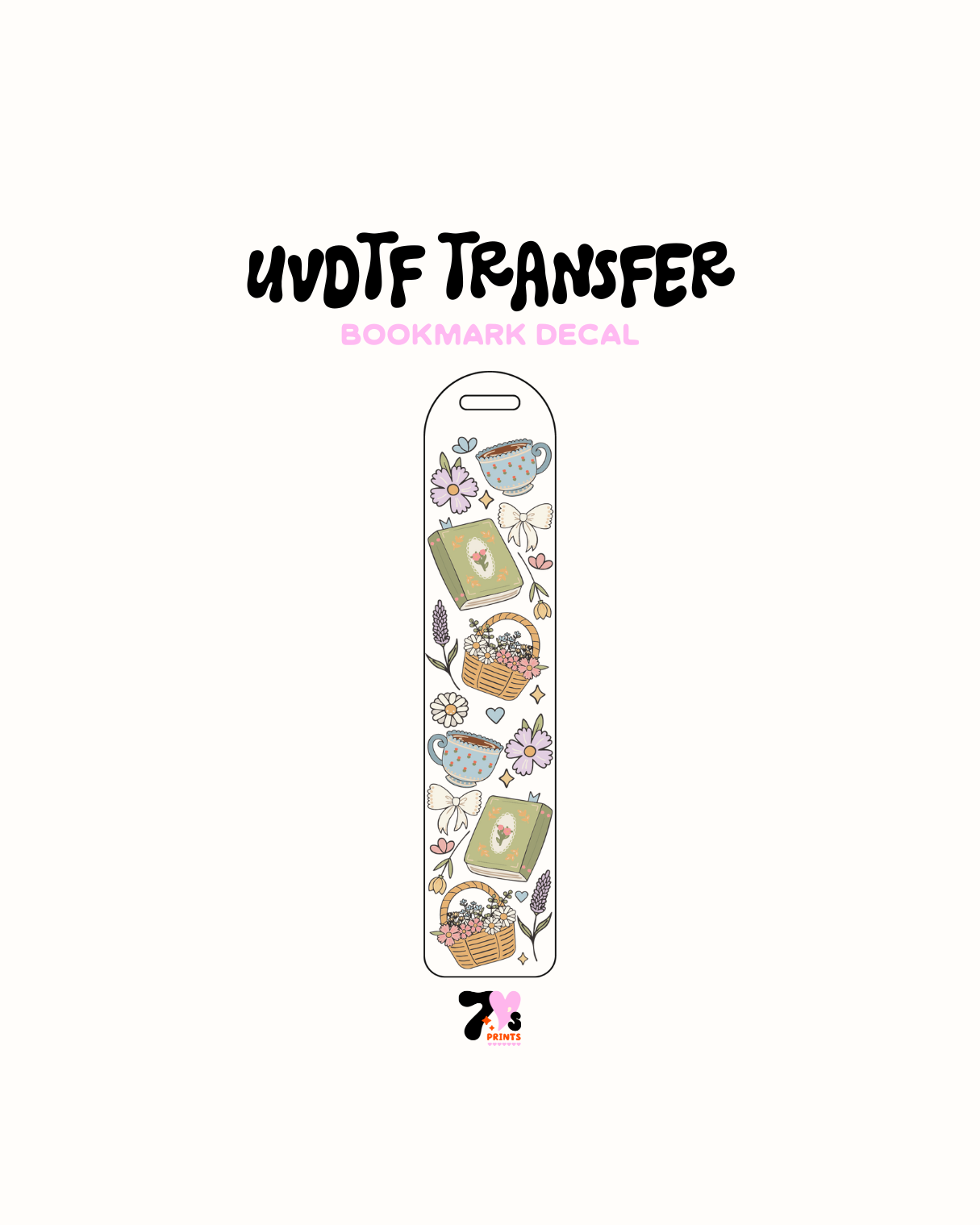Cottage Girl - UVDTF Bookmark Decal