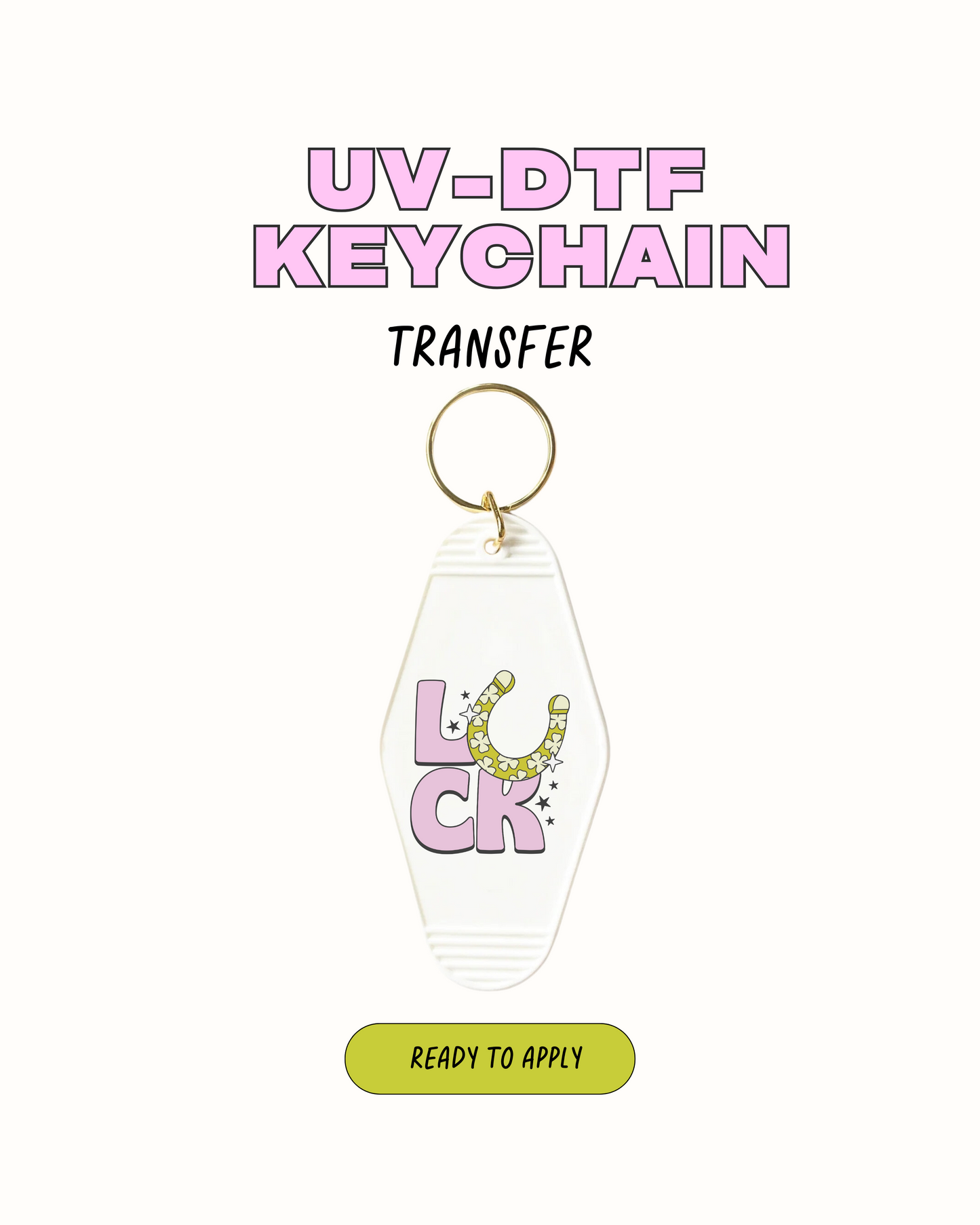 Lucky - UVDTF Keychain