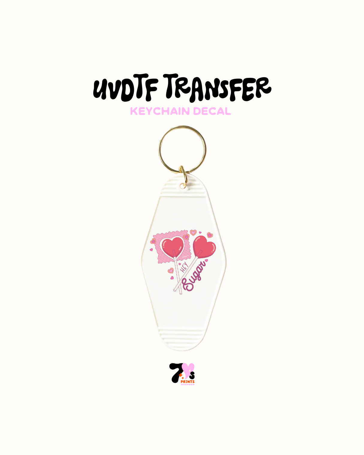 Candy sugar - Keychain Decal Set of 5 UVDTF