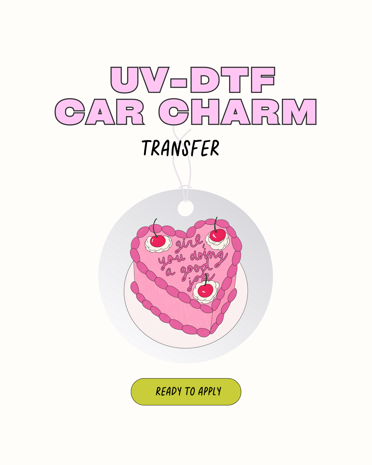 You're doing a good job - Car Charm Decal