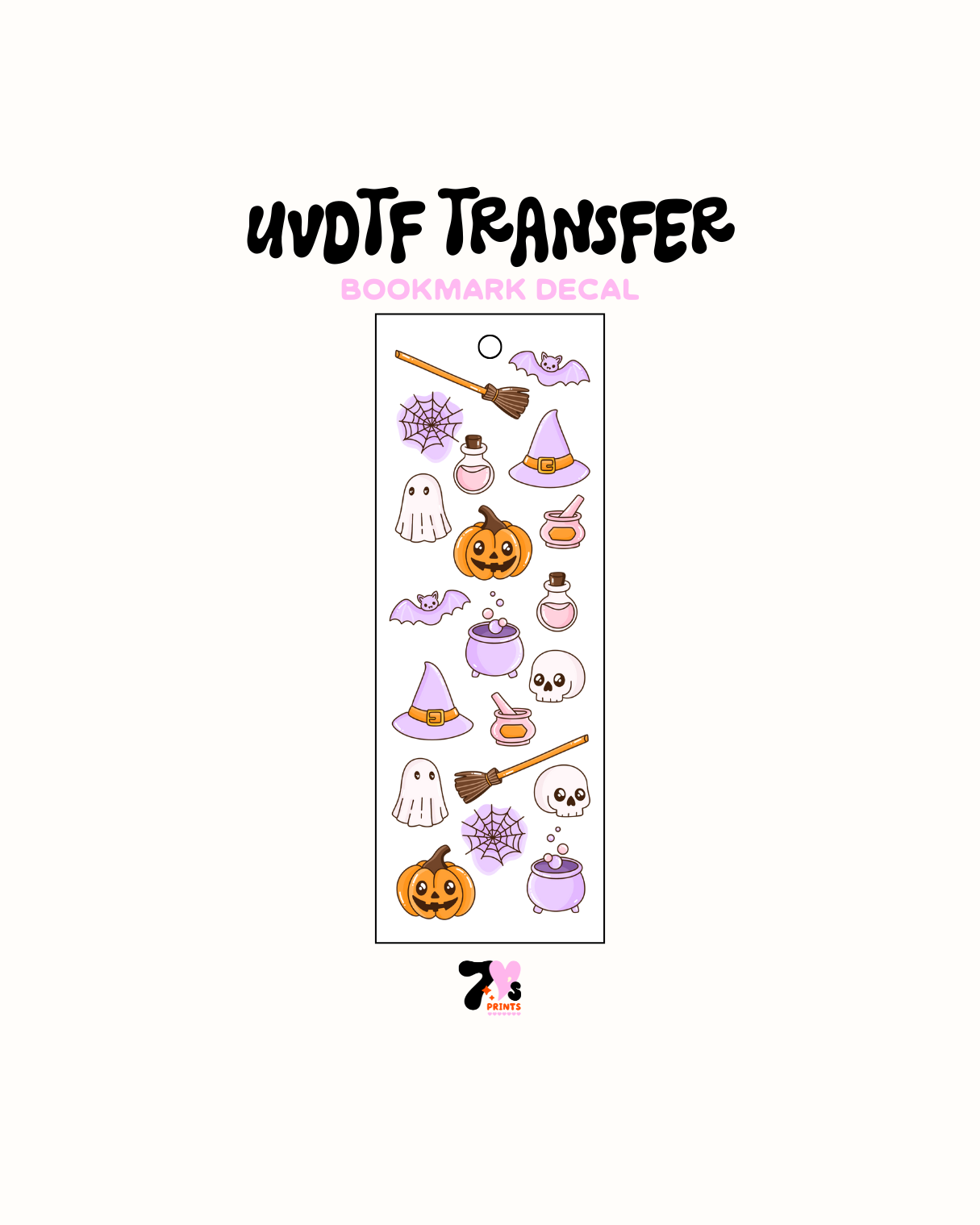Halloween - UVDTF Bookmark Decal