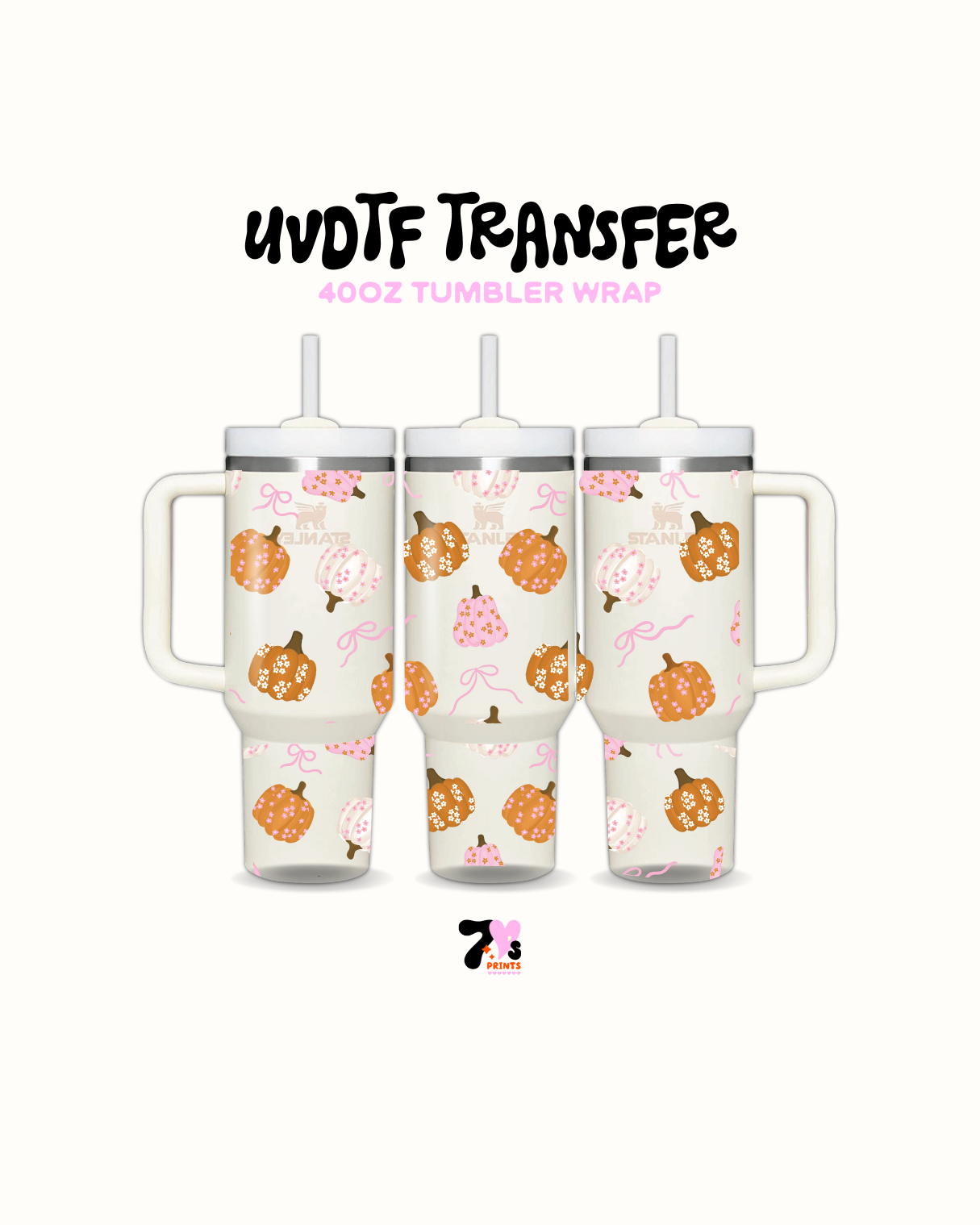 Cute pumpkins - UVDTF Wrap