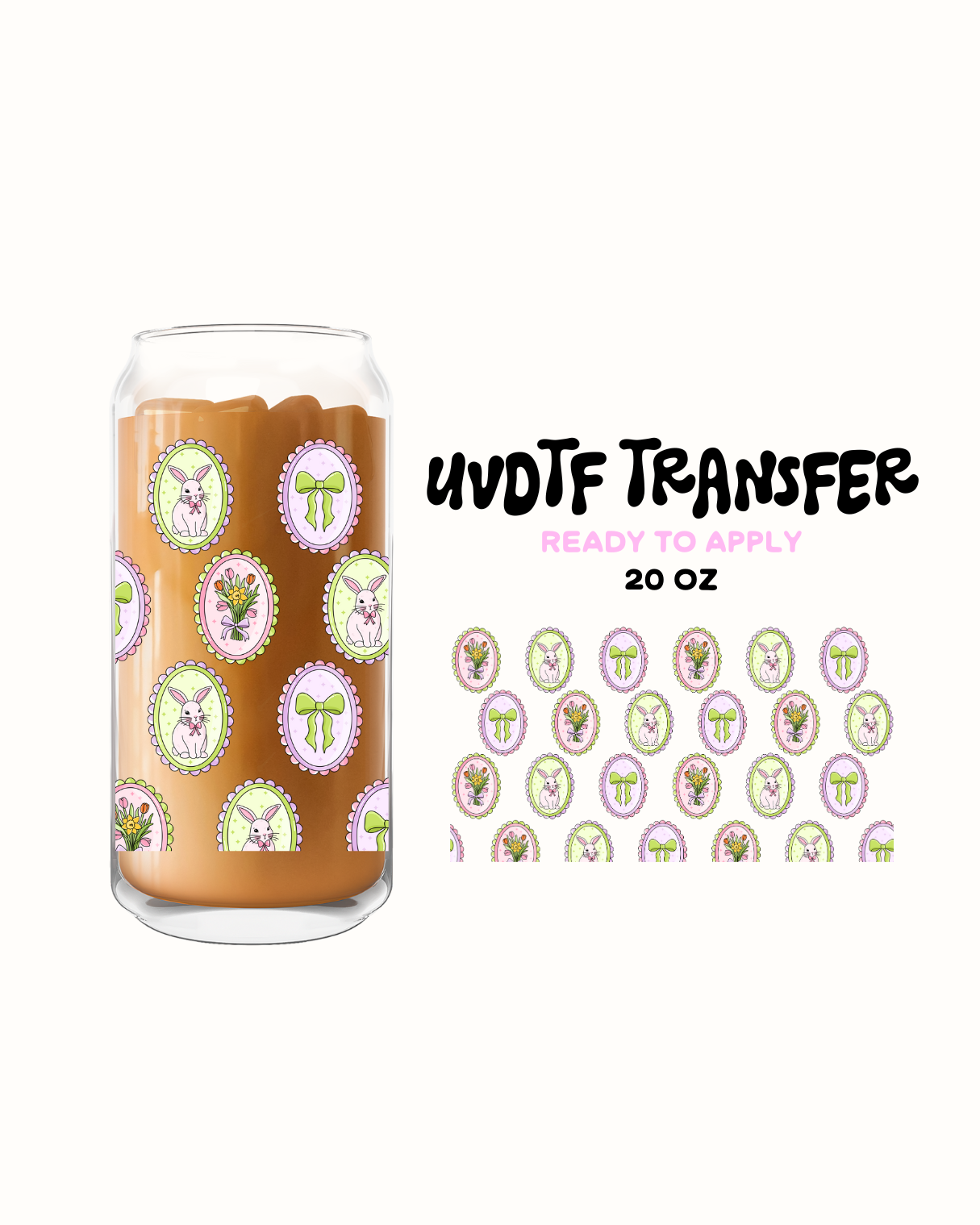 Sping coquette - UVDTF 20oz Cup Wrap