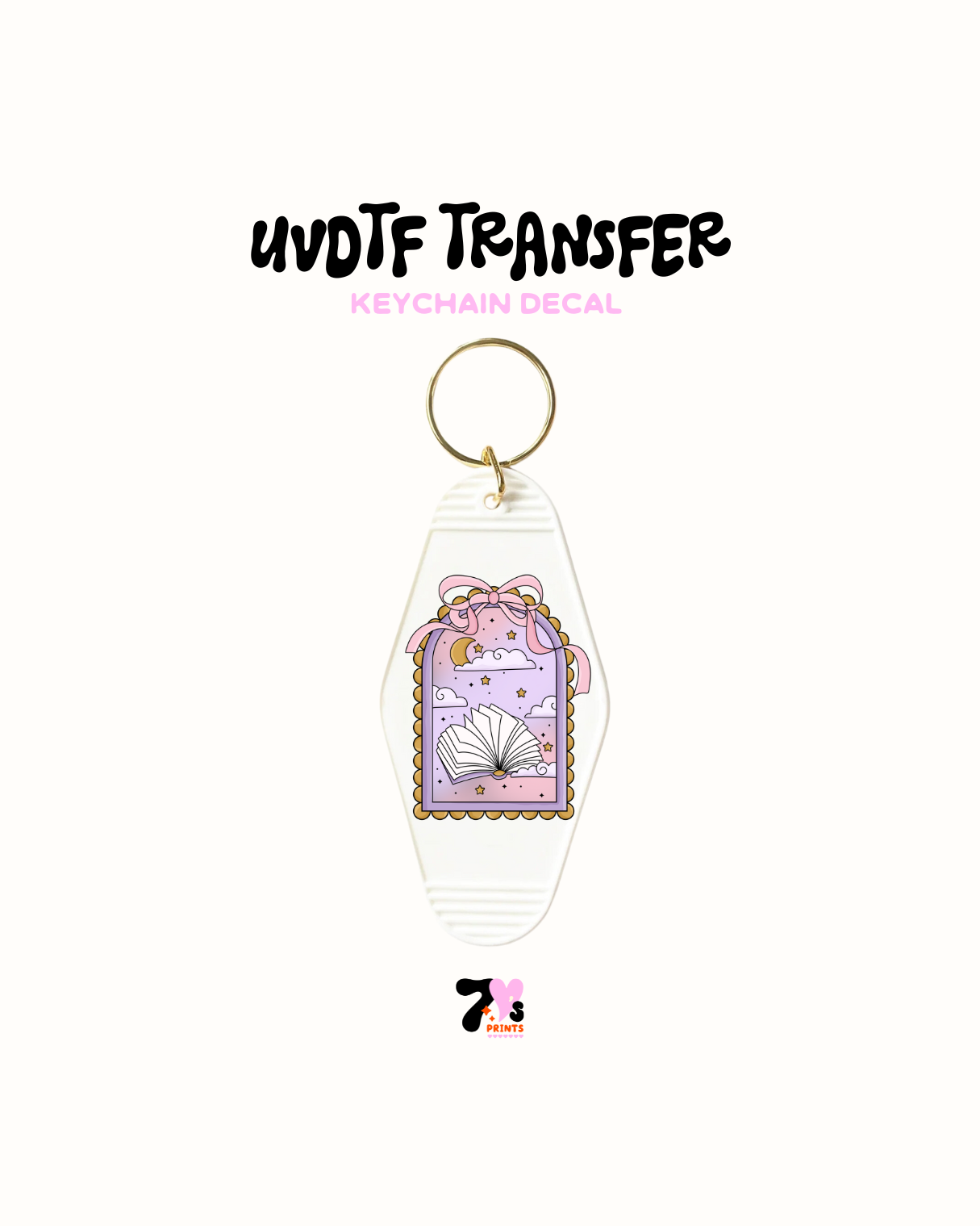 Book magic  - UVDTF Keychain