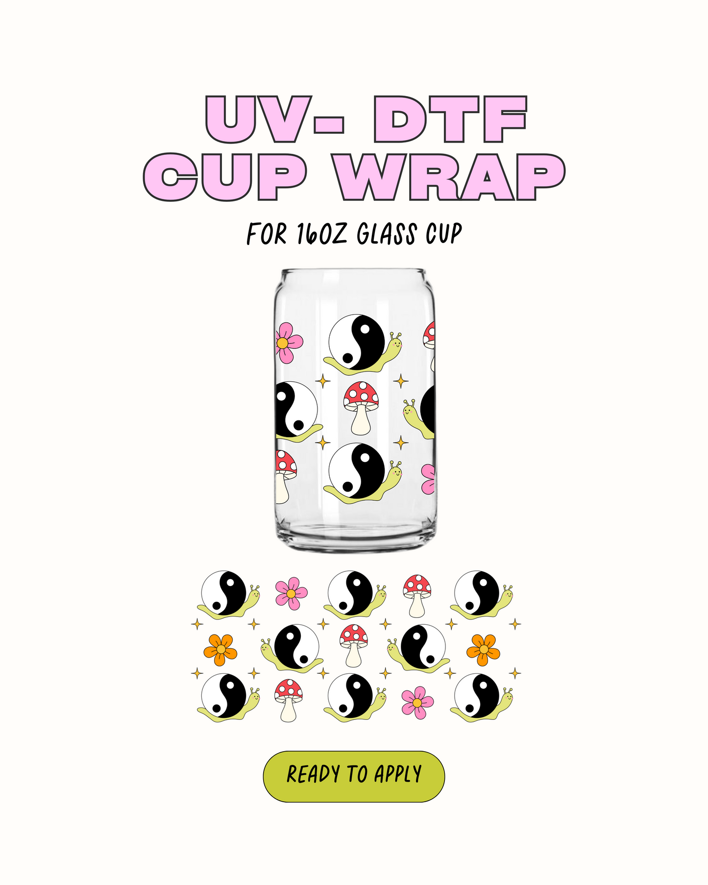 Groovy Snail - UVDTF