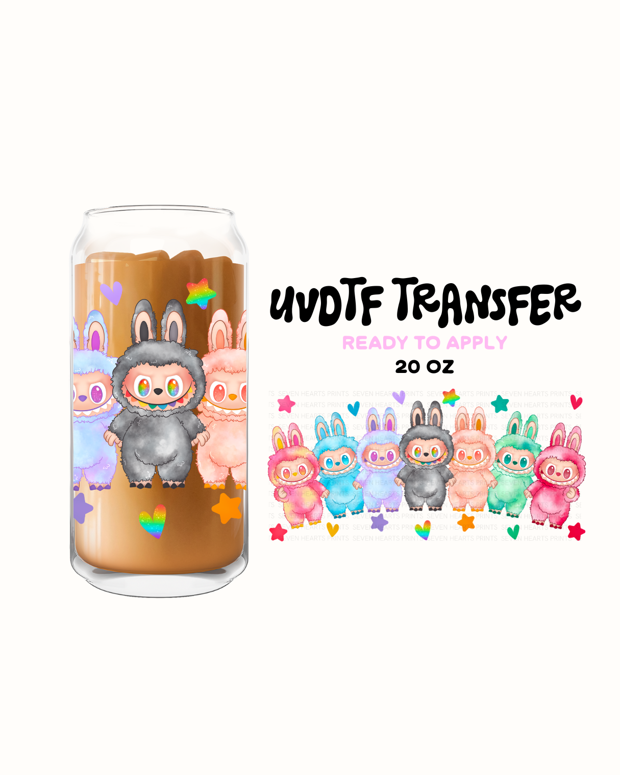 Labubu - UVDTF 20oz Cup Wrap